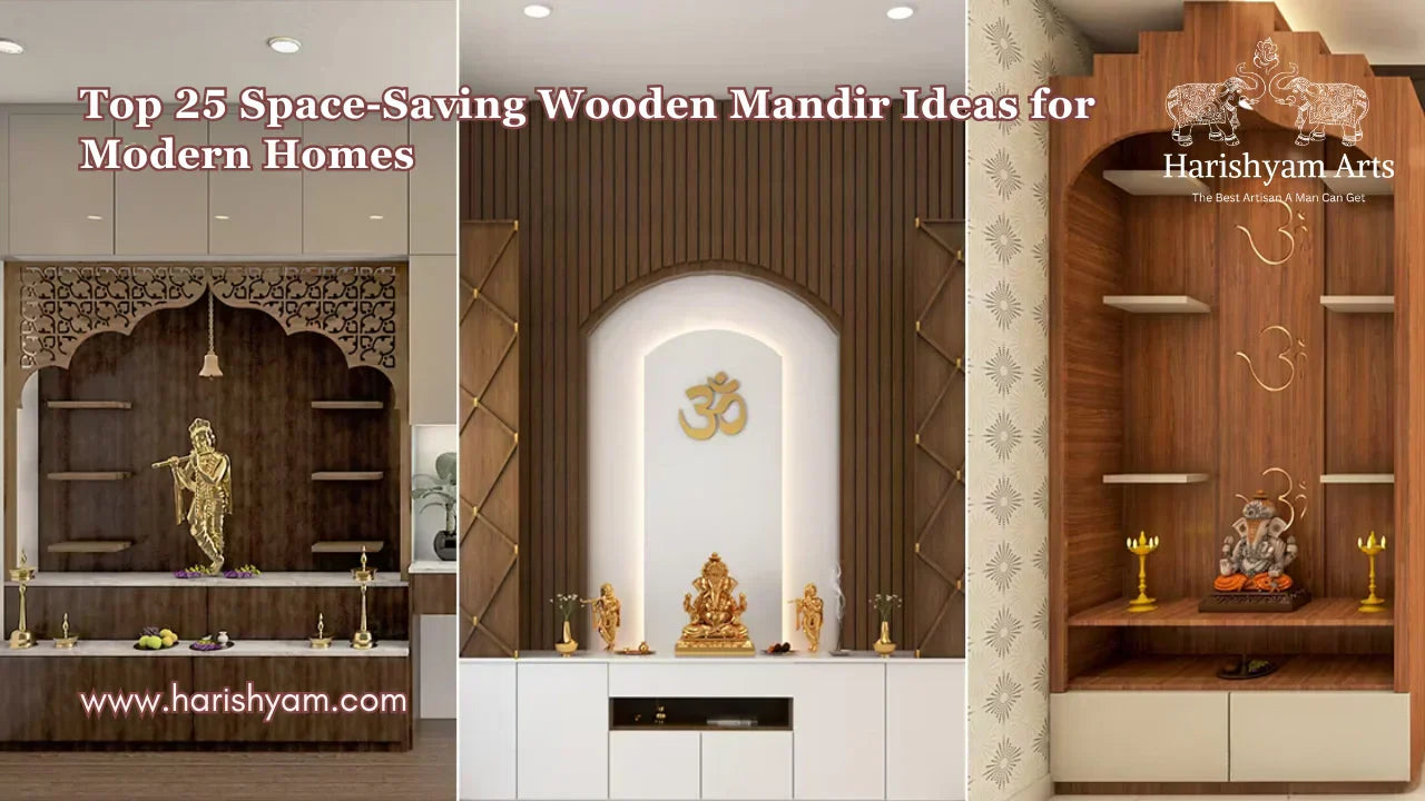 Top 25 Space-Saving Wooden Mandir Ideas for Modern Homes