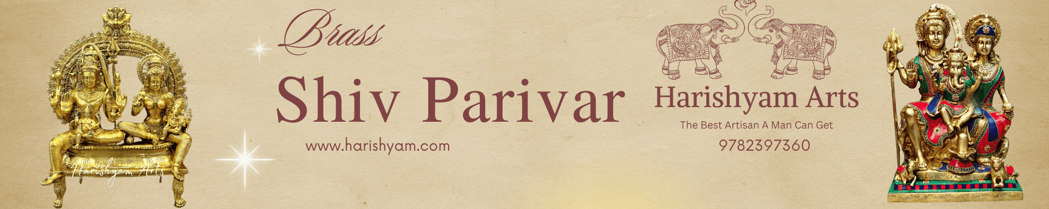 Brass Shiv Parivar Statues