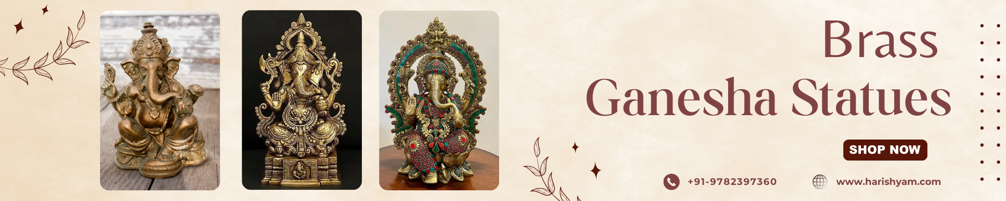 Brass Ganesha Statues