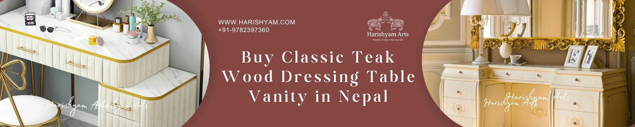 dressing table design in nepal Full Length Dressing Table with Mirror Drawer and Storage