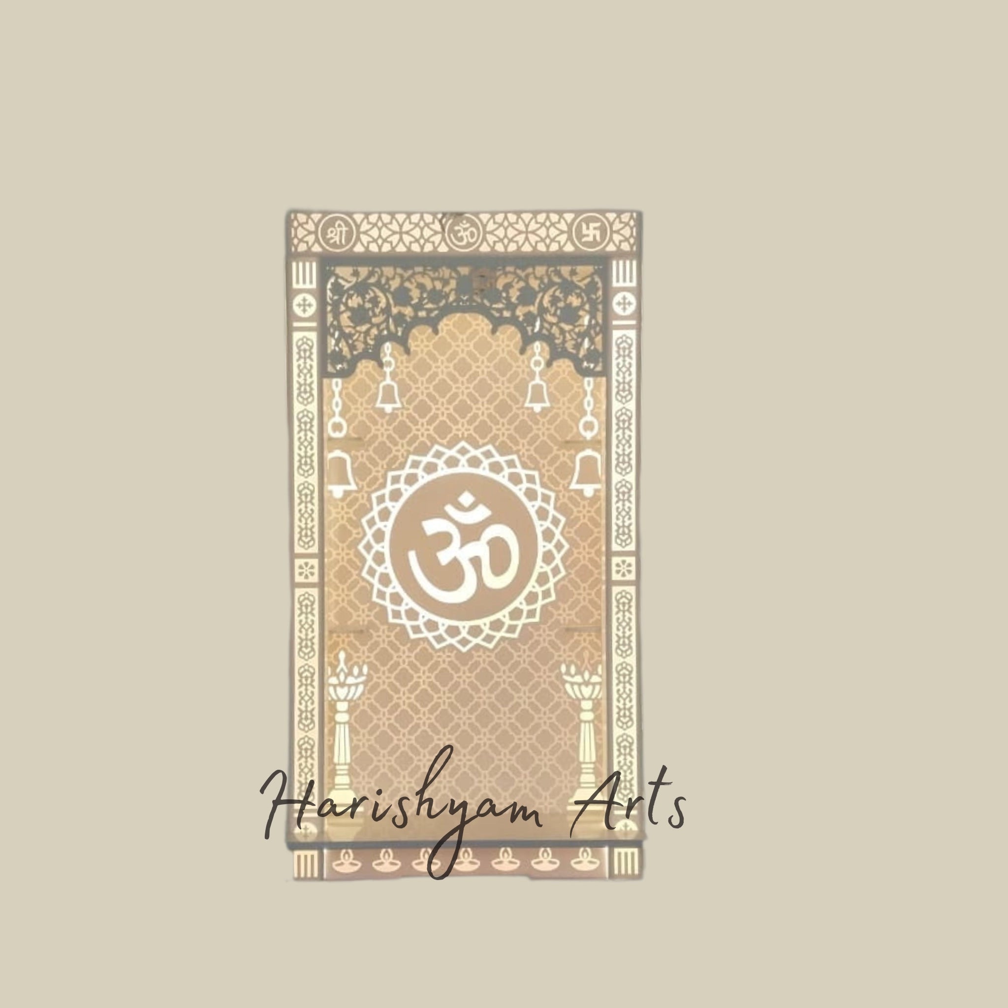 102" 3D Corian Mandir Design for Home1
