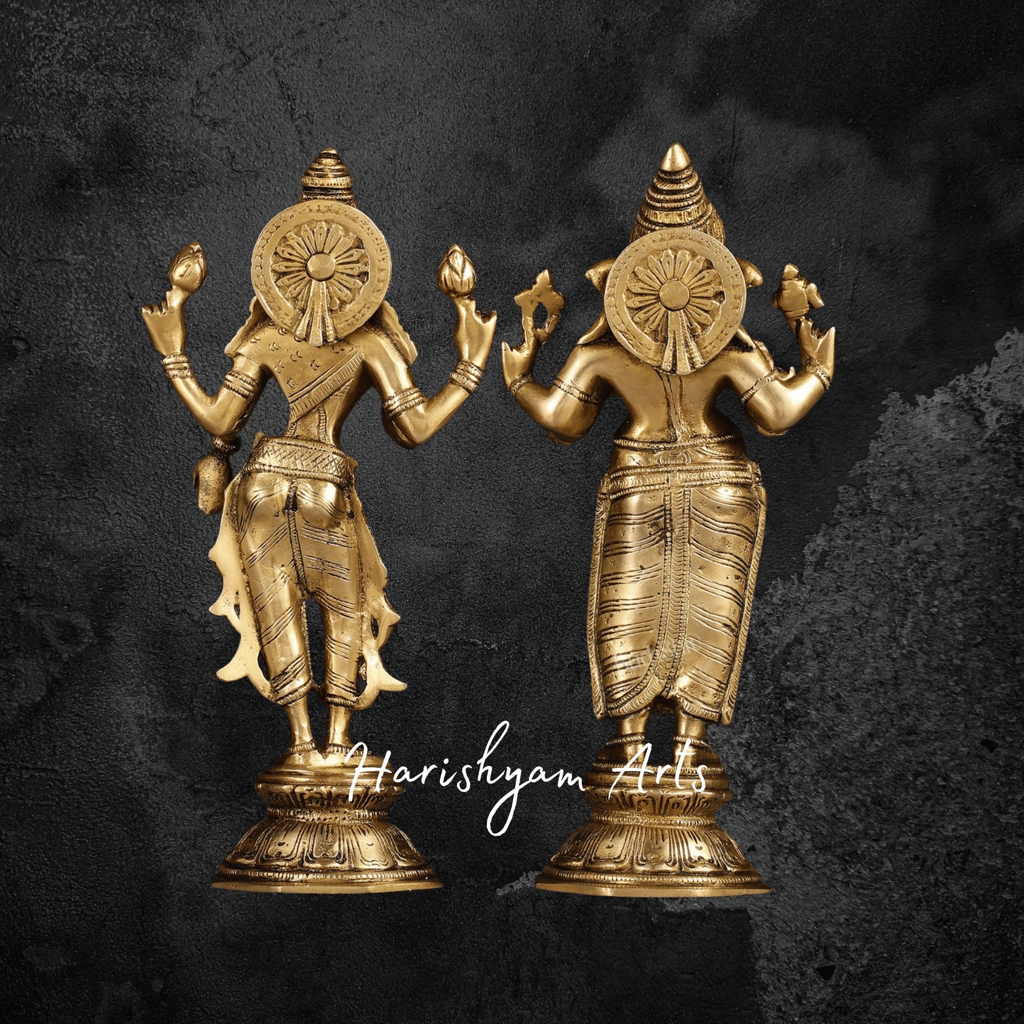 10" Divine Brass Laxmi Ganesh Idol for Spiritual Harmony4