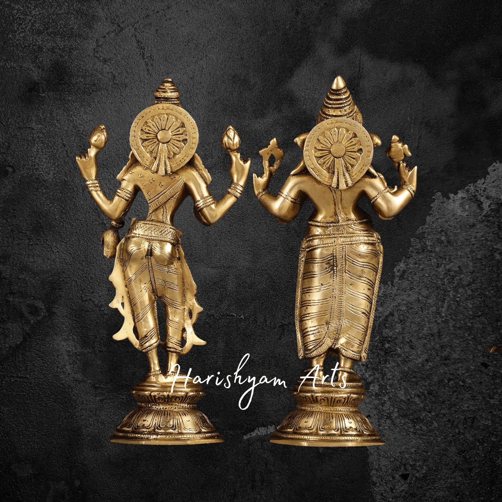 10" Divine Brass Laxmi Ganesh Idol for Spiritual Harmony5