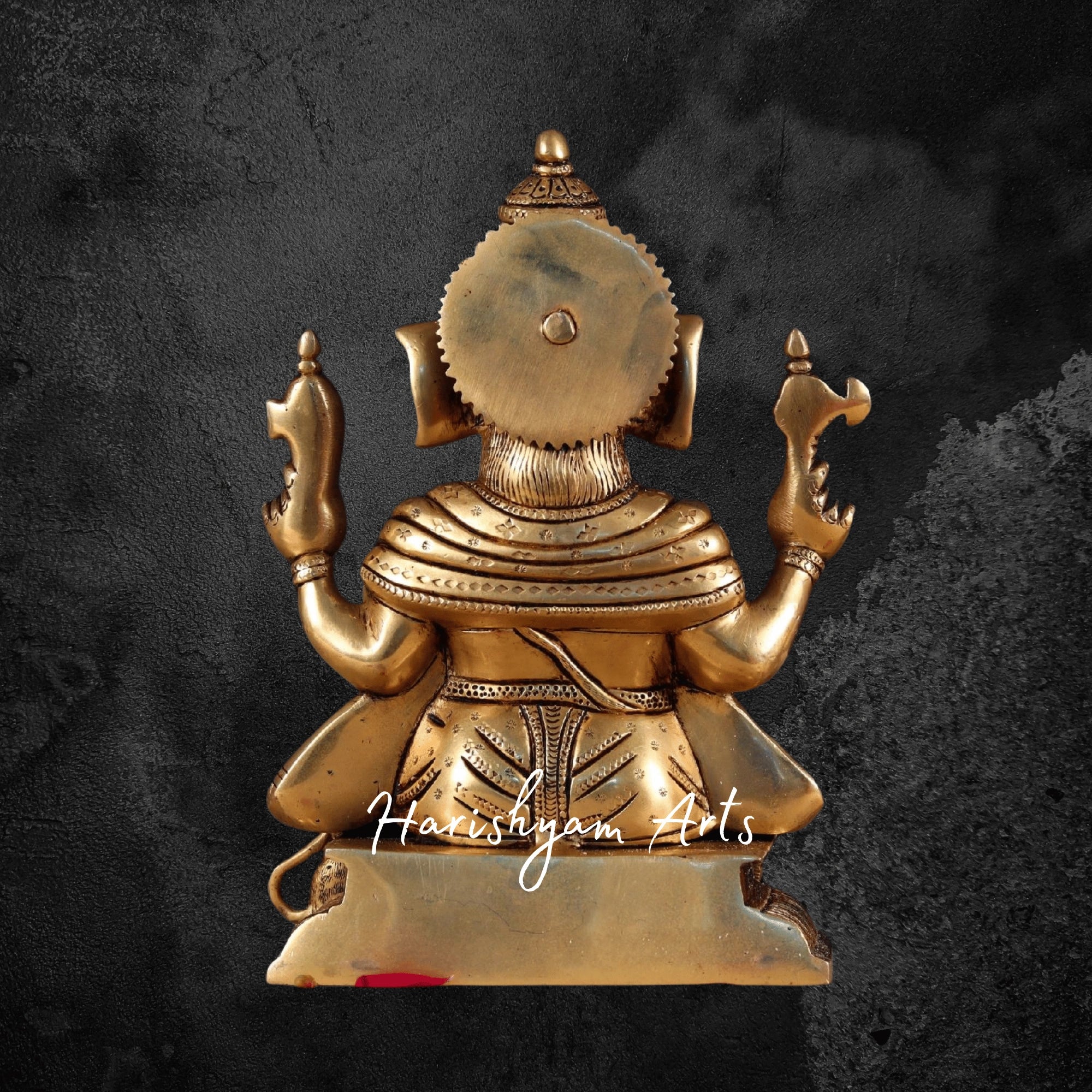 10" Handmade Brass Laxmi Ganesh Statue for Worship4