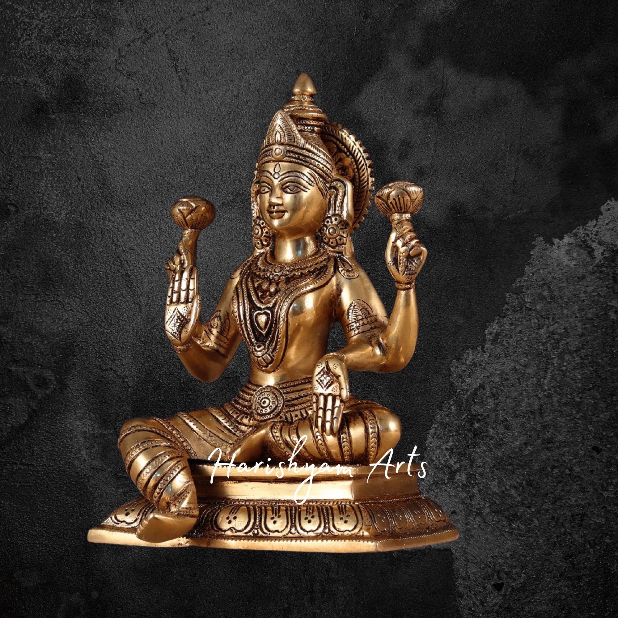 10" Handmade Brass Laxmi Ganesh Statue for Worship5