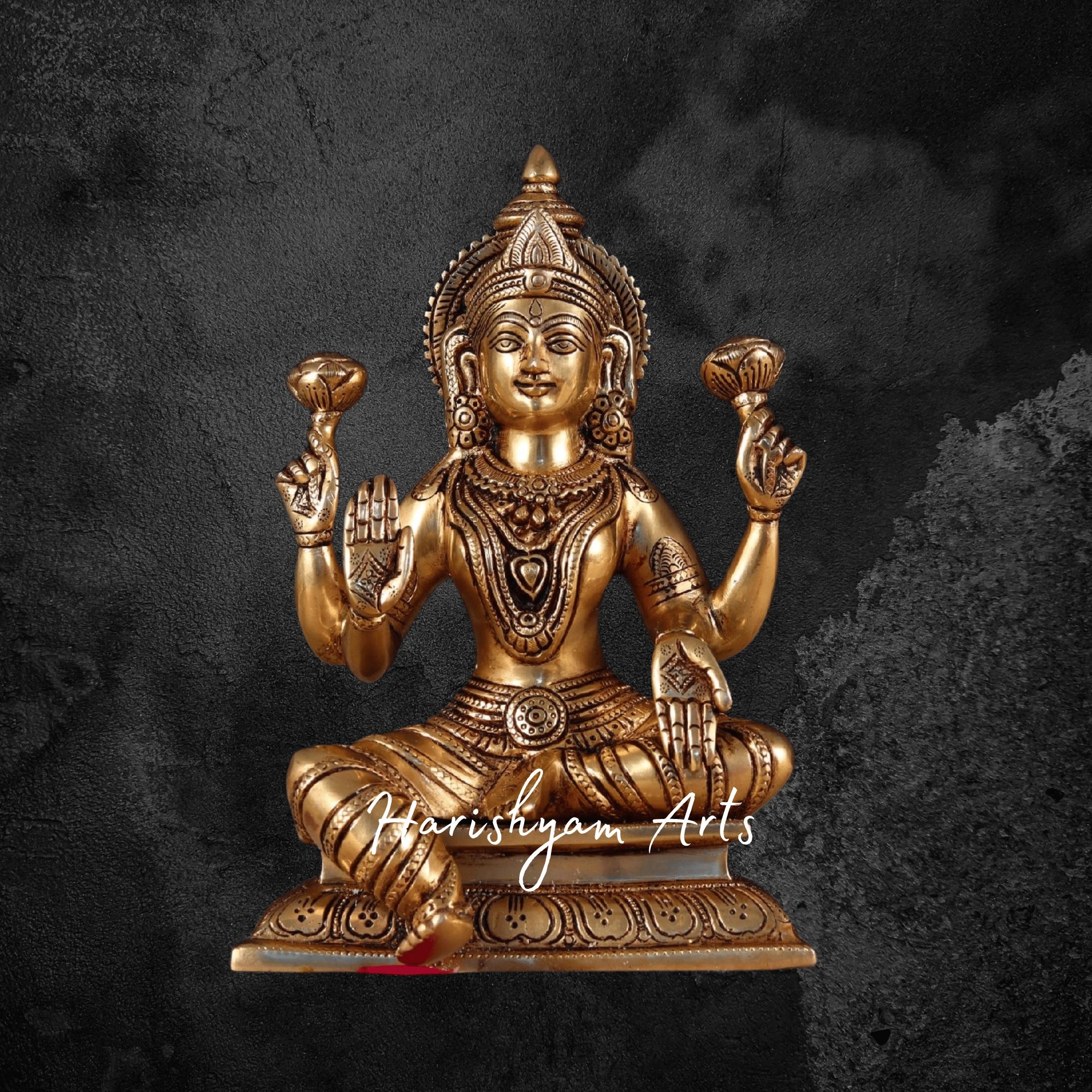 10" Handmade Brass Laxmi Ganesh Statue for Worship6