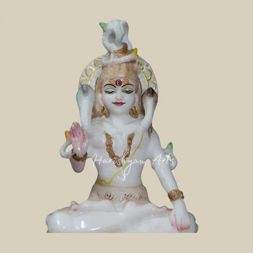 10" Small Shivji Marble Statue