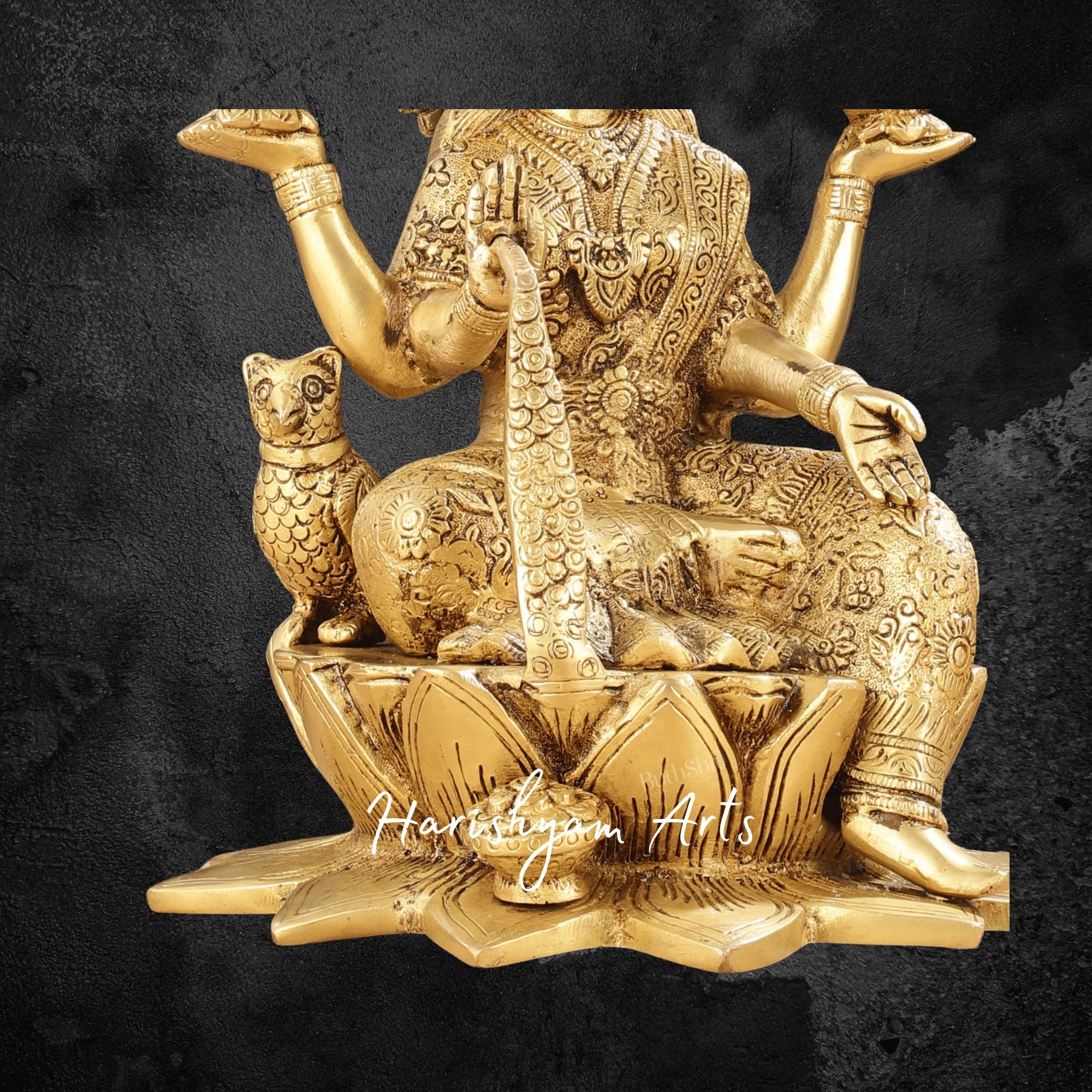 11" Laxmi Ganesh Brass Statue for Pooja Room and Festive Decor4