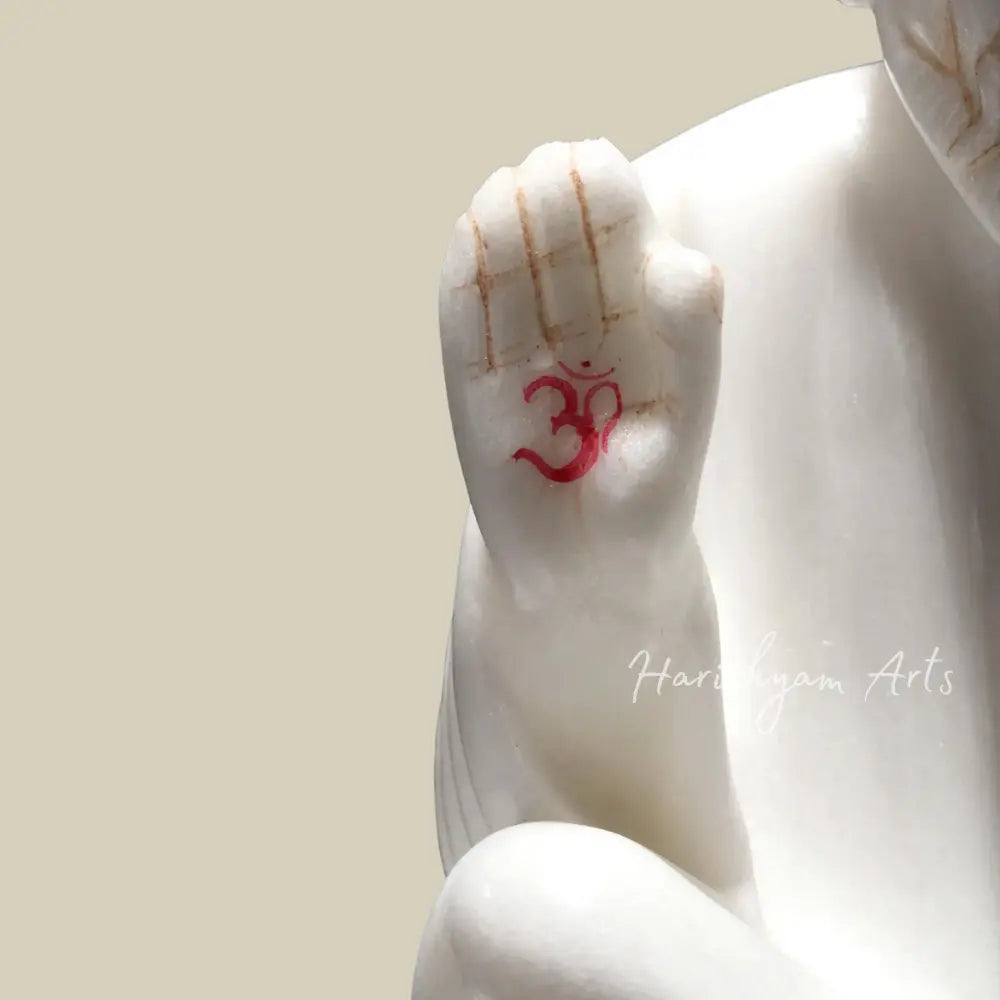 11" Sai Baba Blessing Statue Made from Vietnam Marble