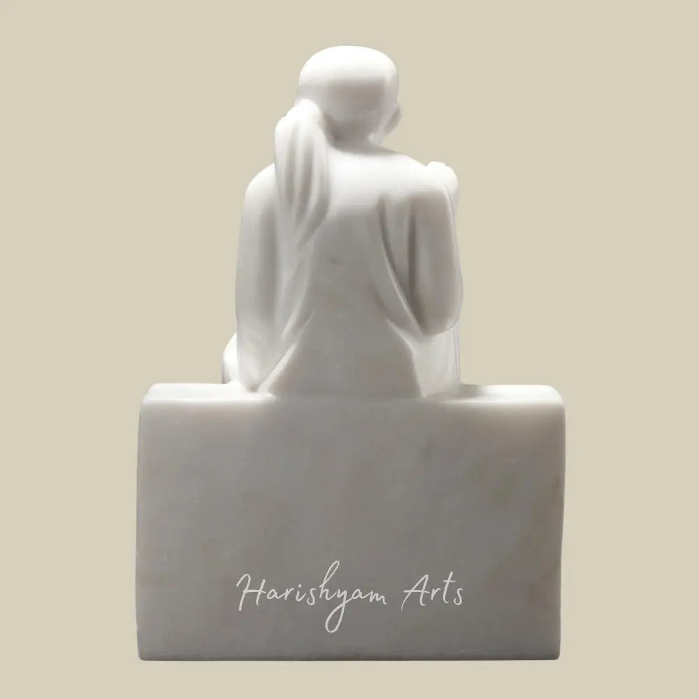 11" Sai Baba Blessing Statue Made from Vietnam Marble
