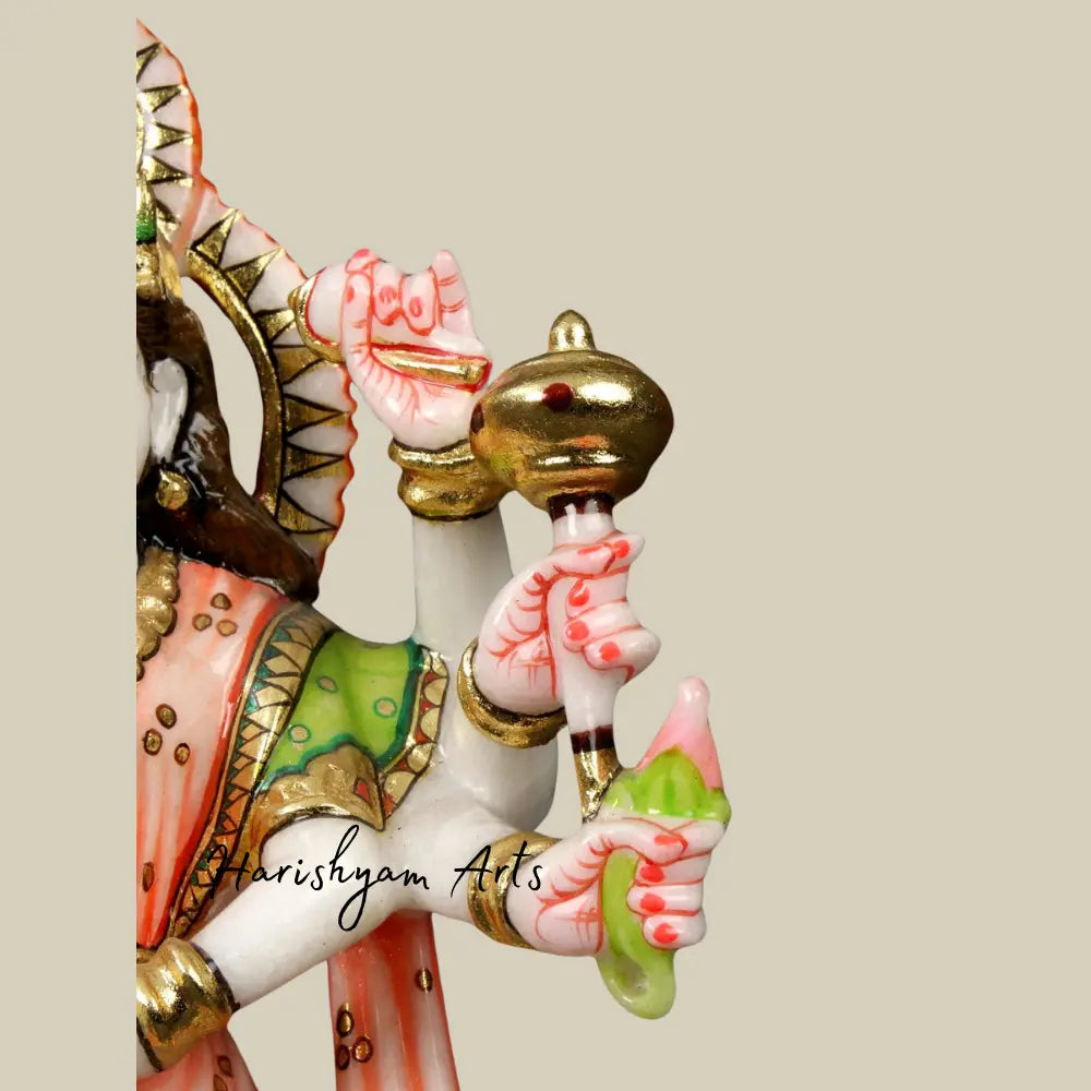 12" Goddess Devi Durga Marble Statue