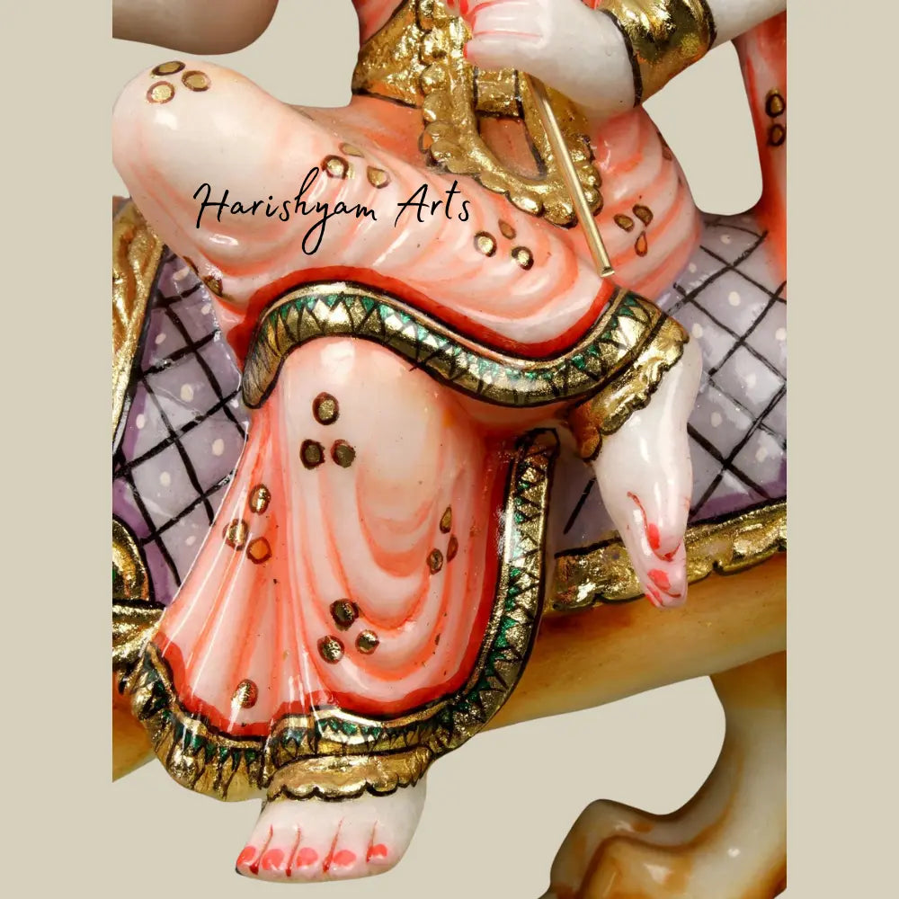 12" Goddess Devi Durga Marble Statue