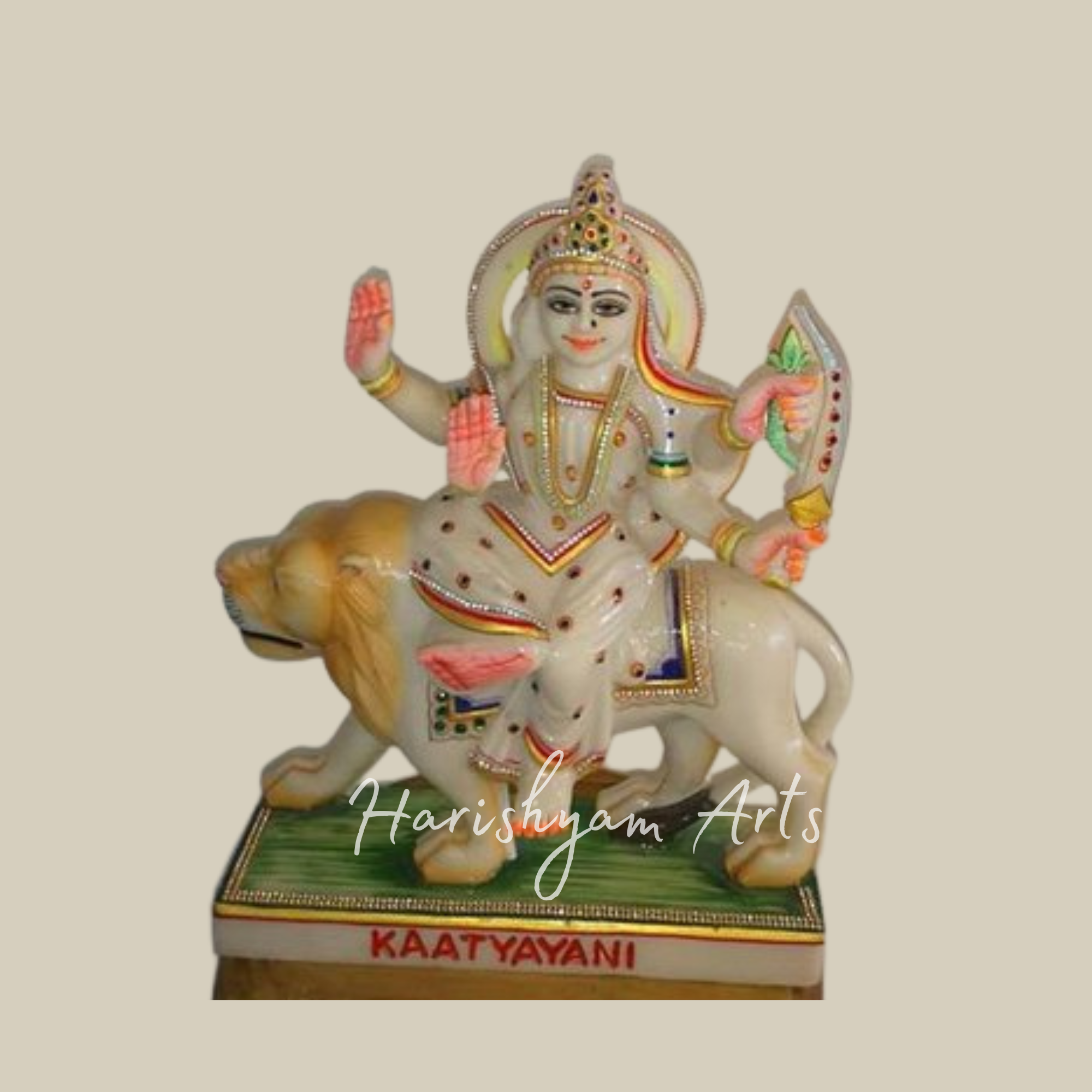 12 Inches Marble Katyayani Maa Idol