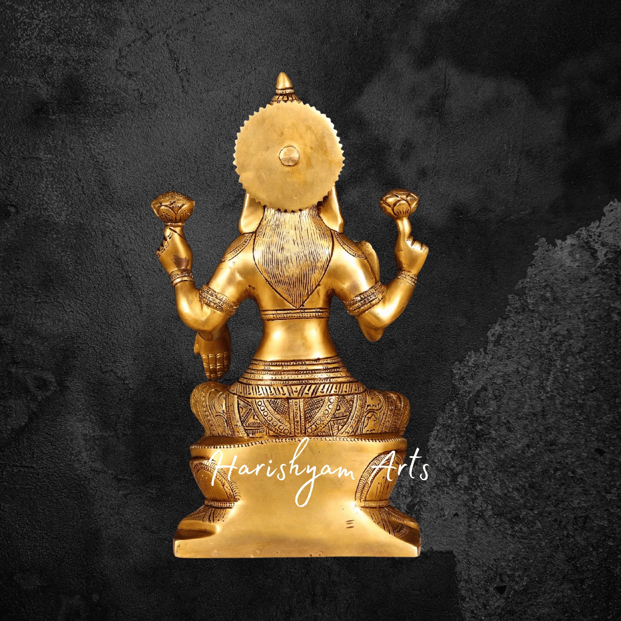 12" Brass Laxmi Ganesh Idol2
