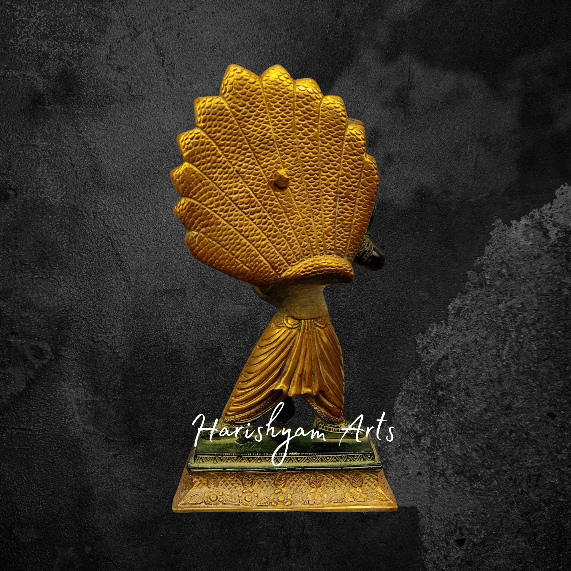 12" Decorative Brass Narasingha Idol1