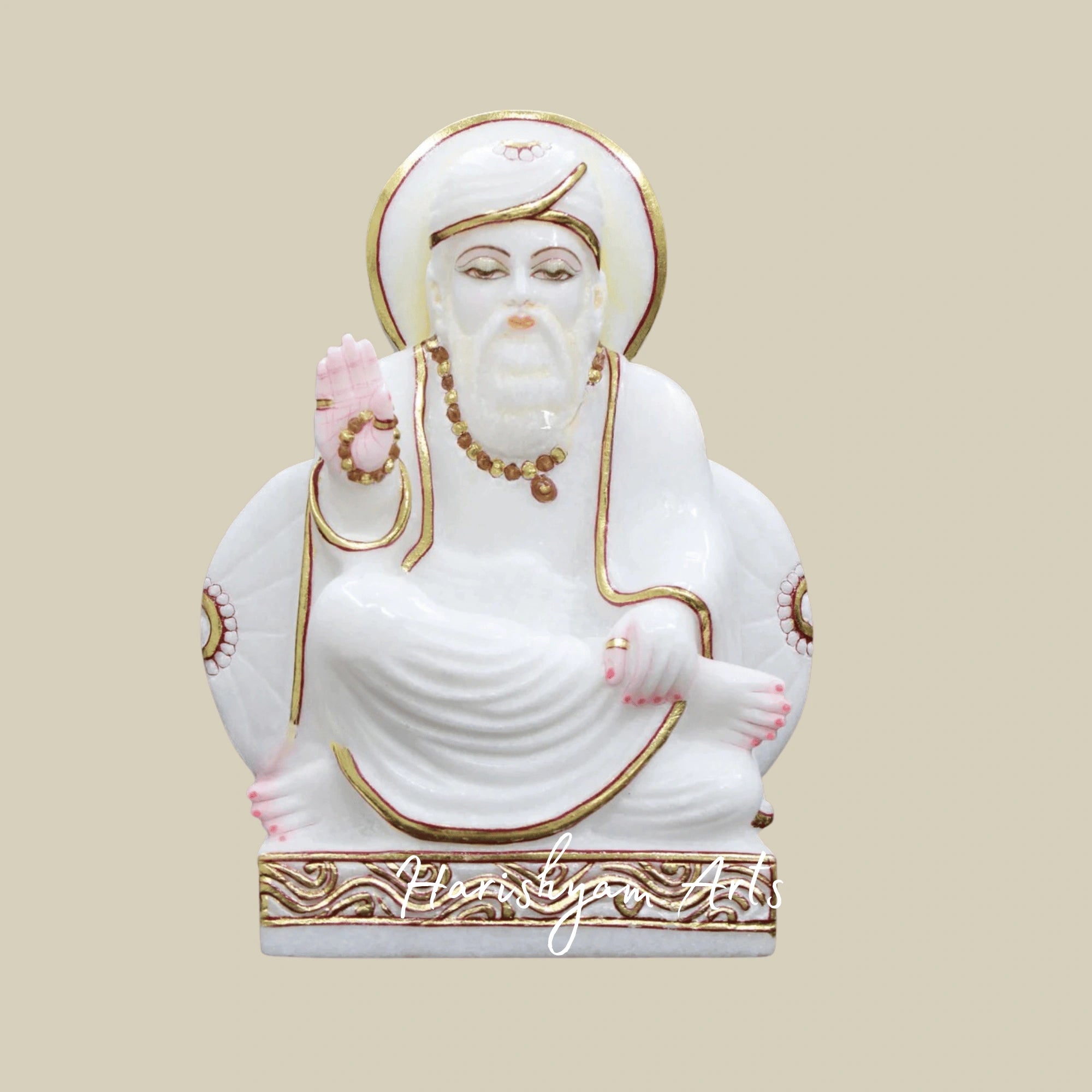 12" Guru Nanak Dev Ji Sculpture in Premium Makrana Marble