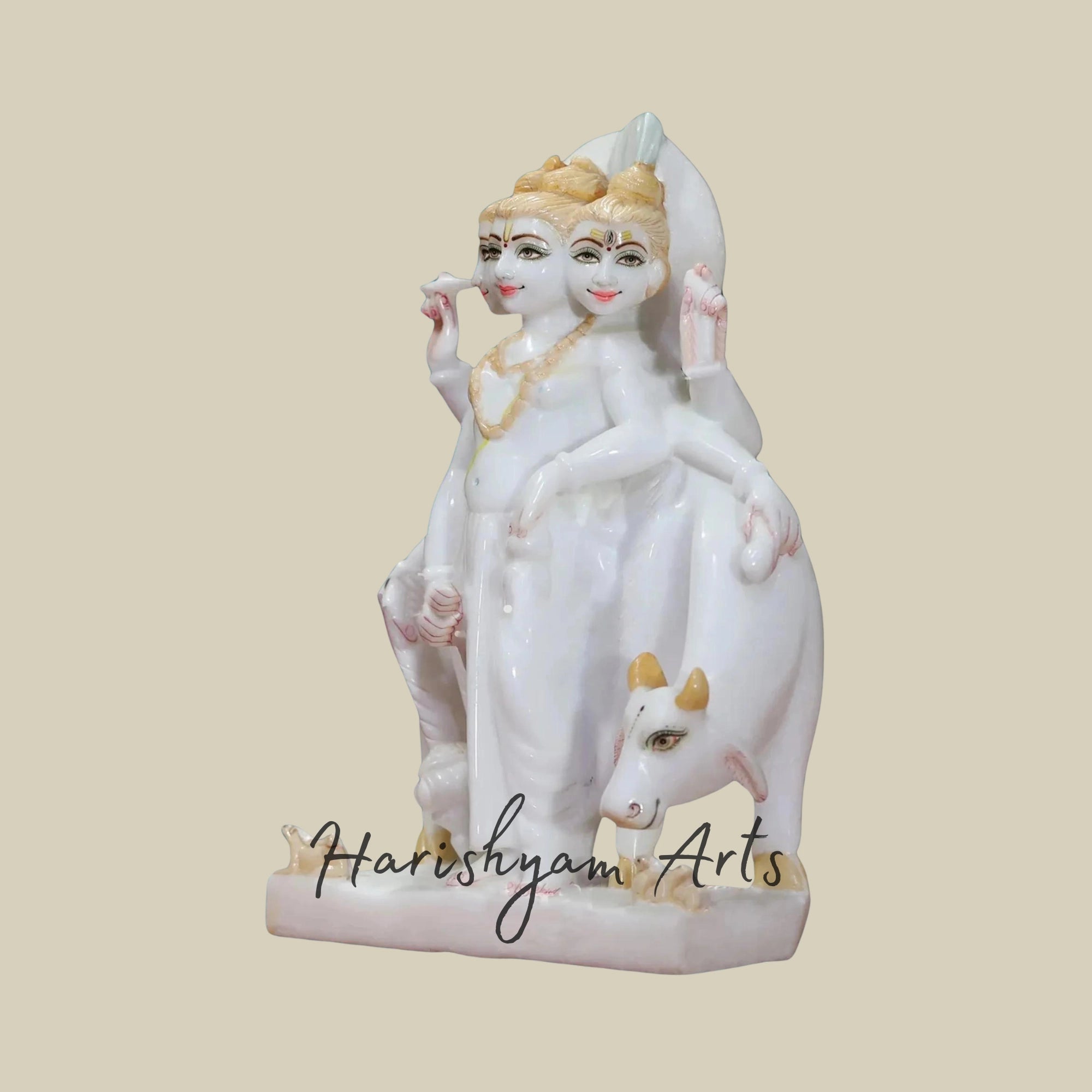 12" Dattatreya Marble Murti2