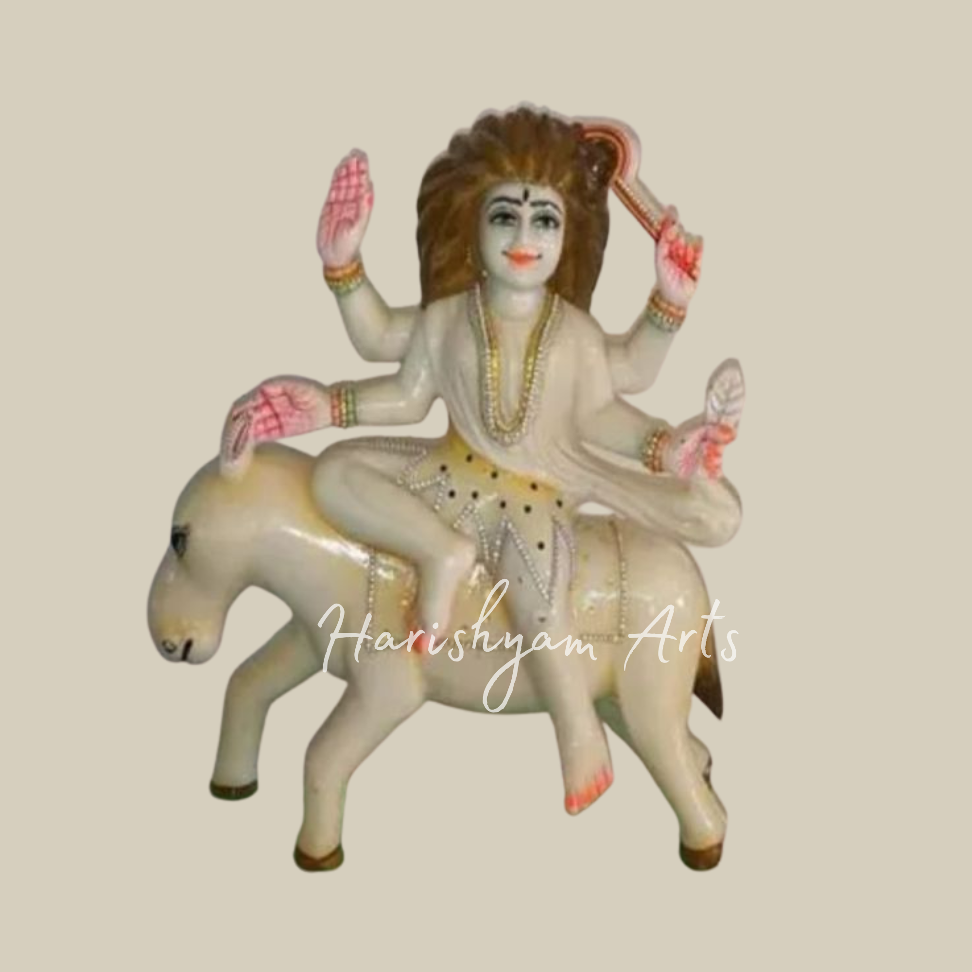12 Inches Maa Kalratri Marble Statue