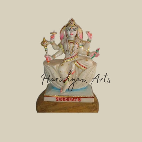 12" Siddhidatri Maa Marble Statue