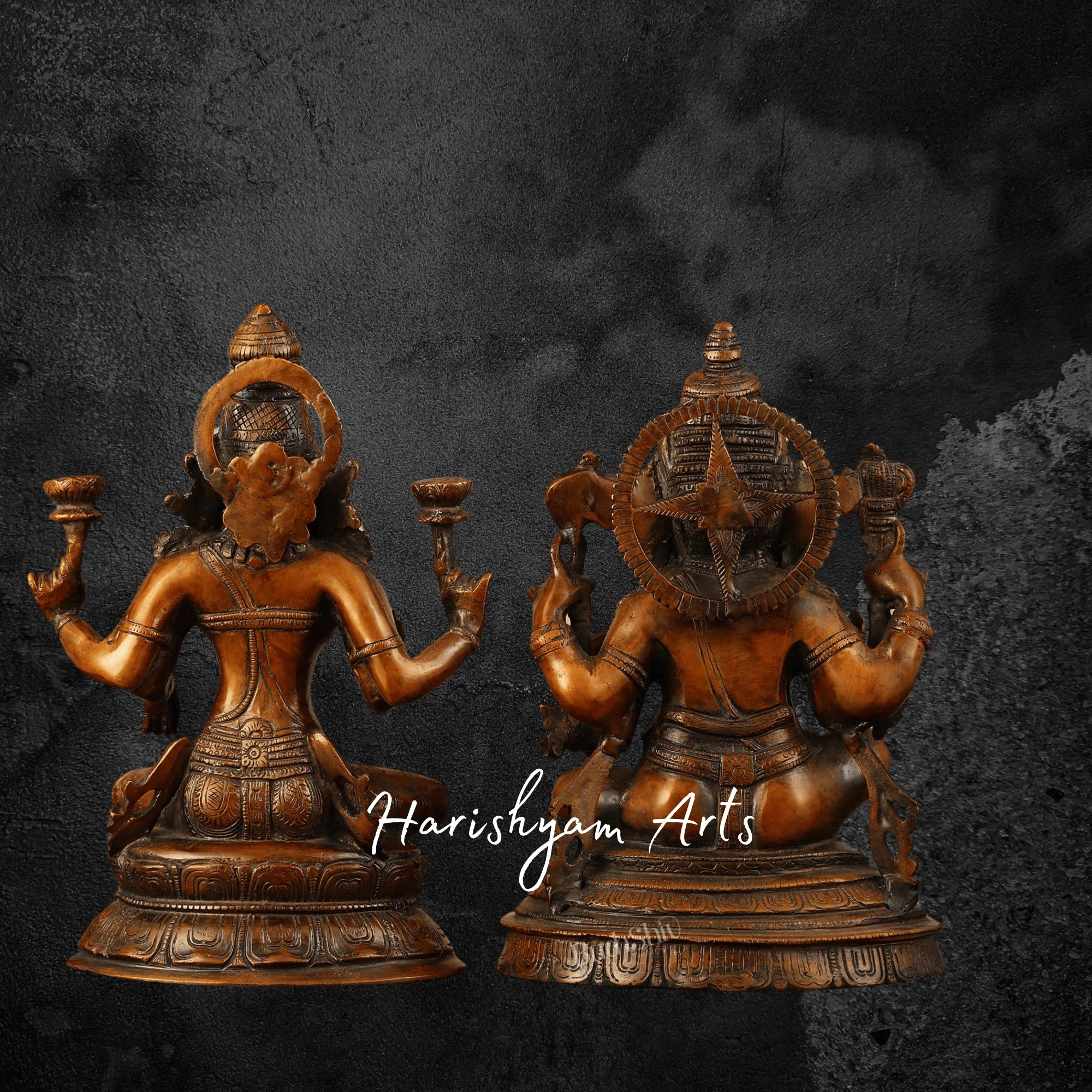 12" Lakshmi Ganesh Idol for Pooja Room and Meditation Space4