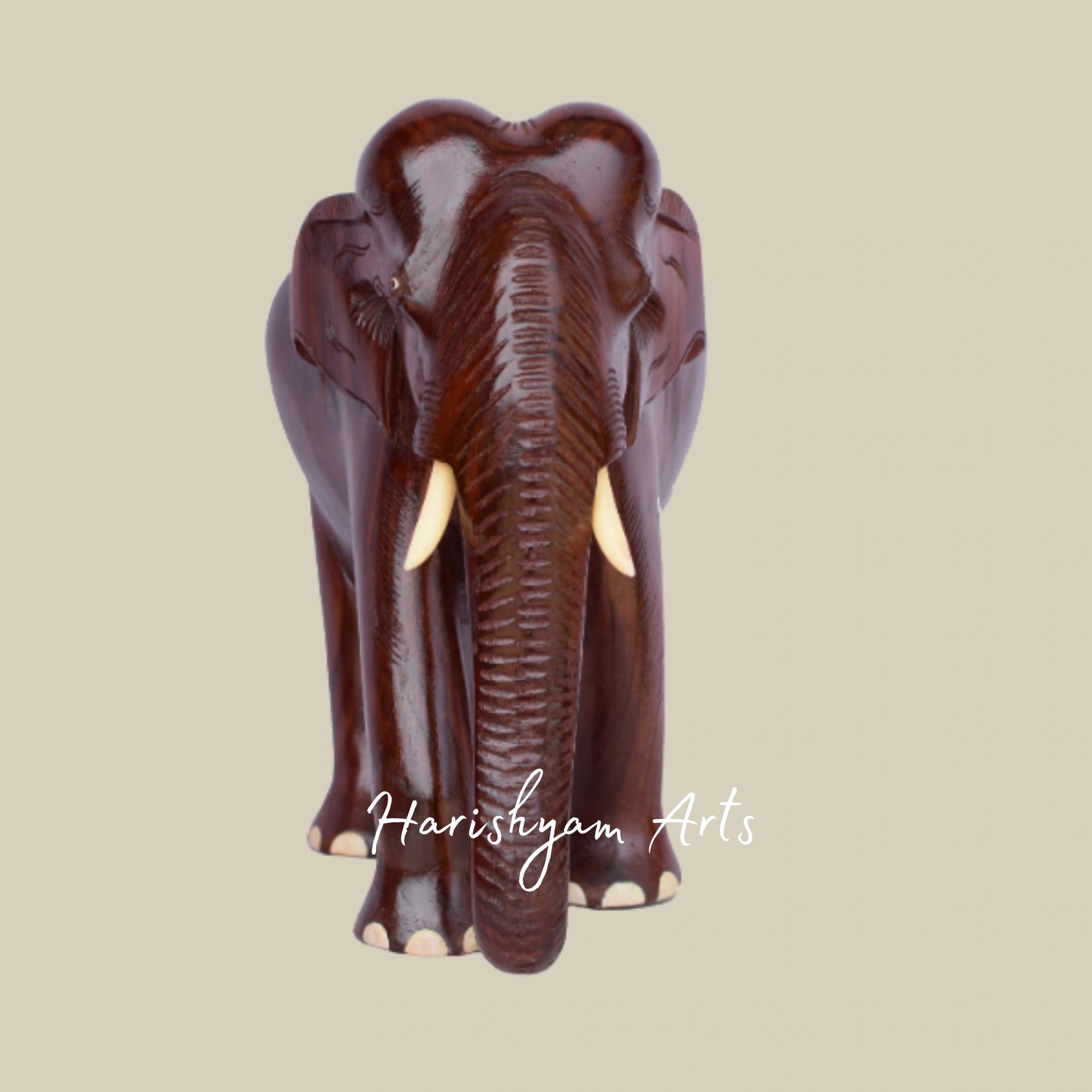 12" Premium Rosewood Elephant Figurine