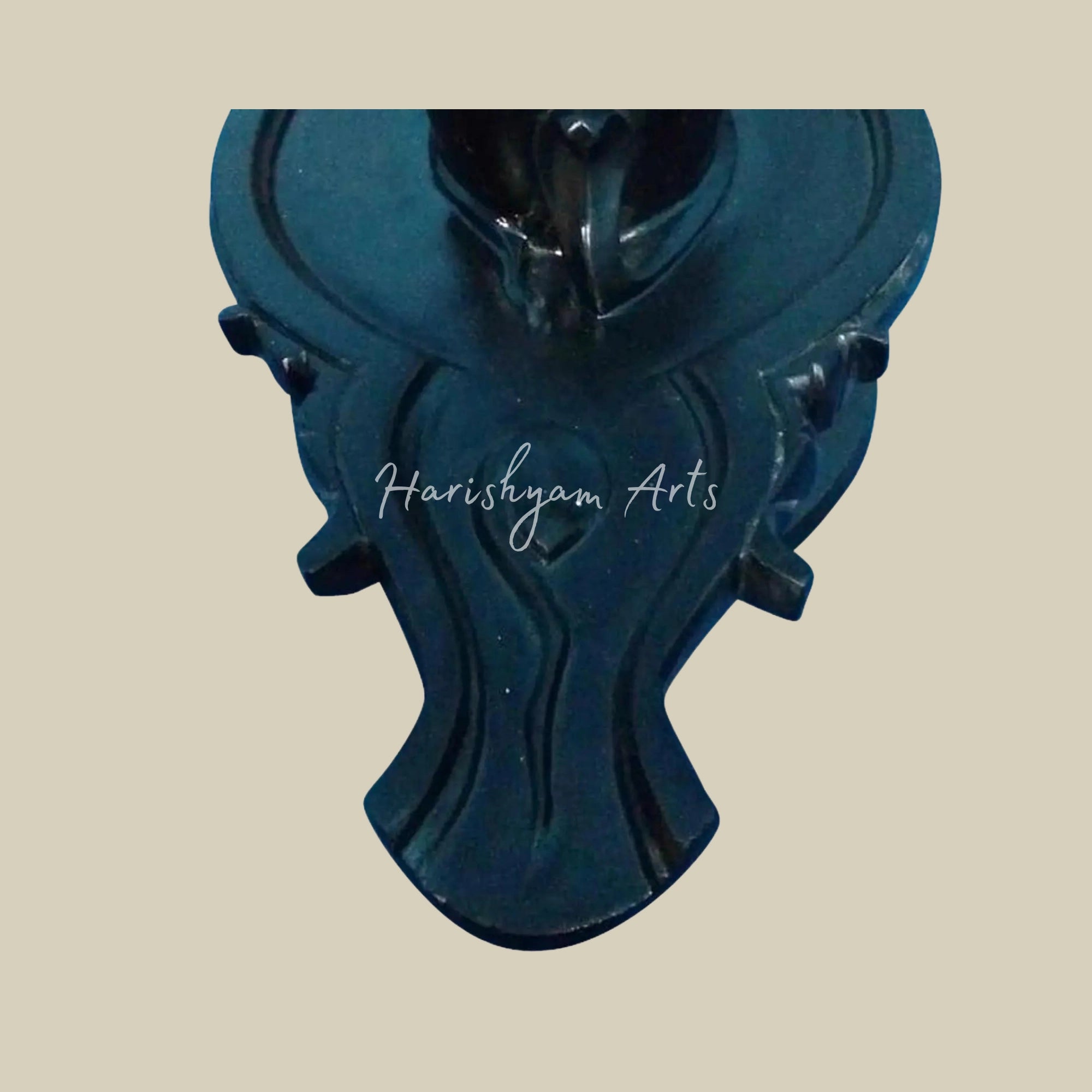 12 inches Black Marble Shivling