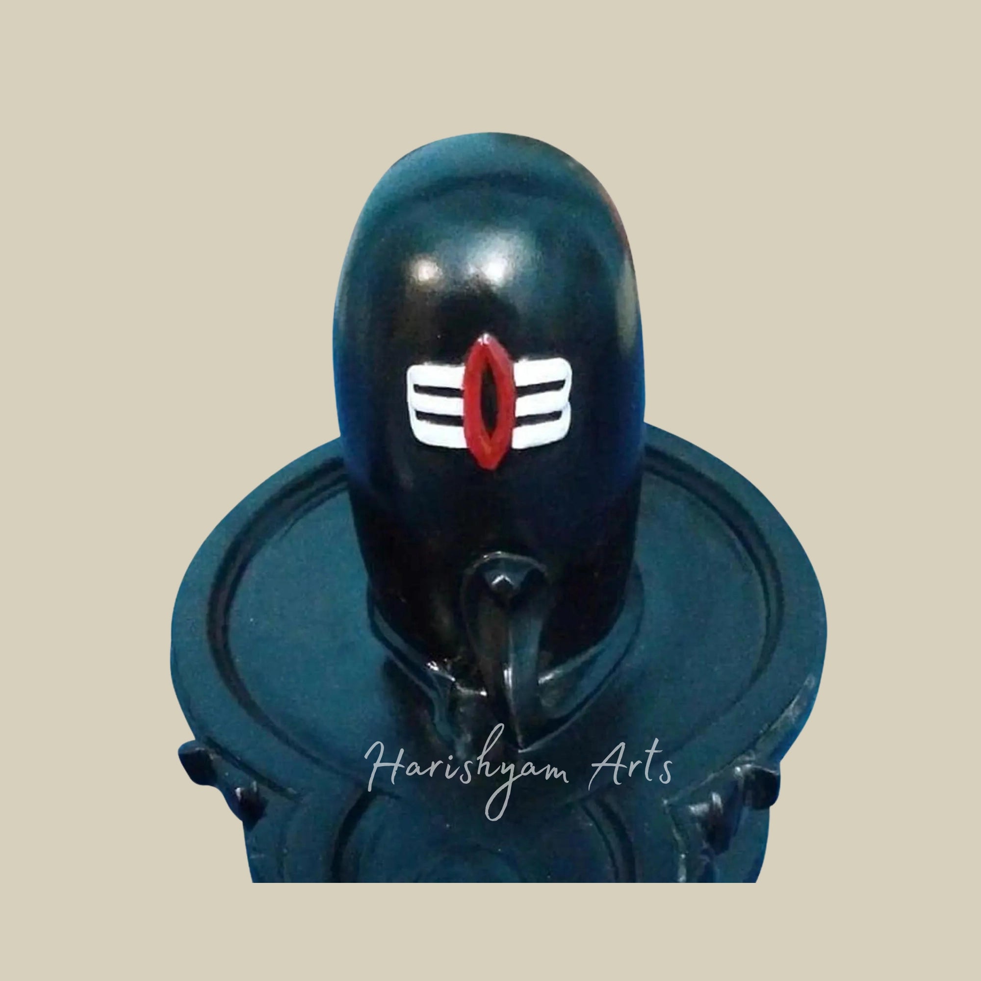 12 inches Black Marble Shivling 2