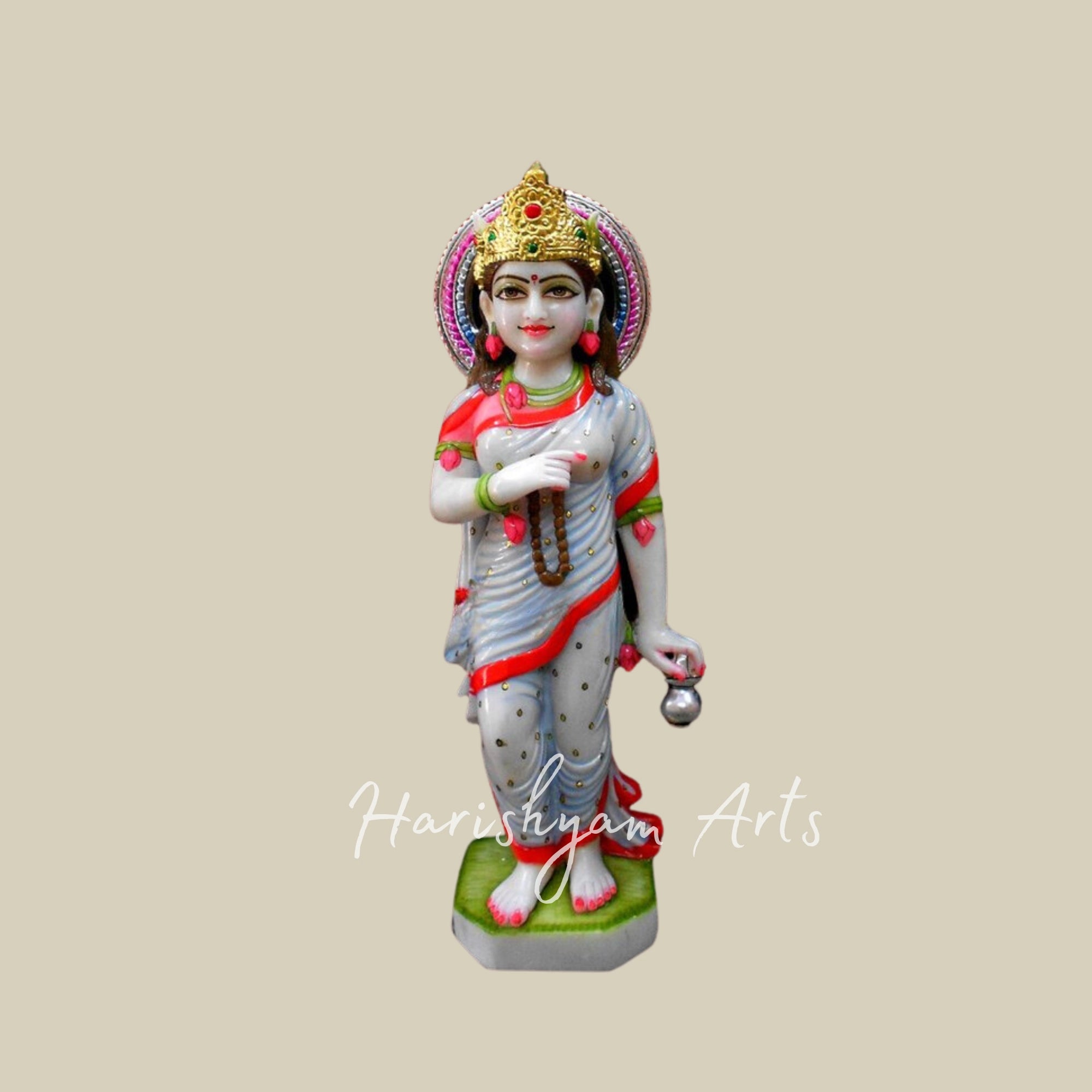 12" Maa Brahmacharini Marble Statue