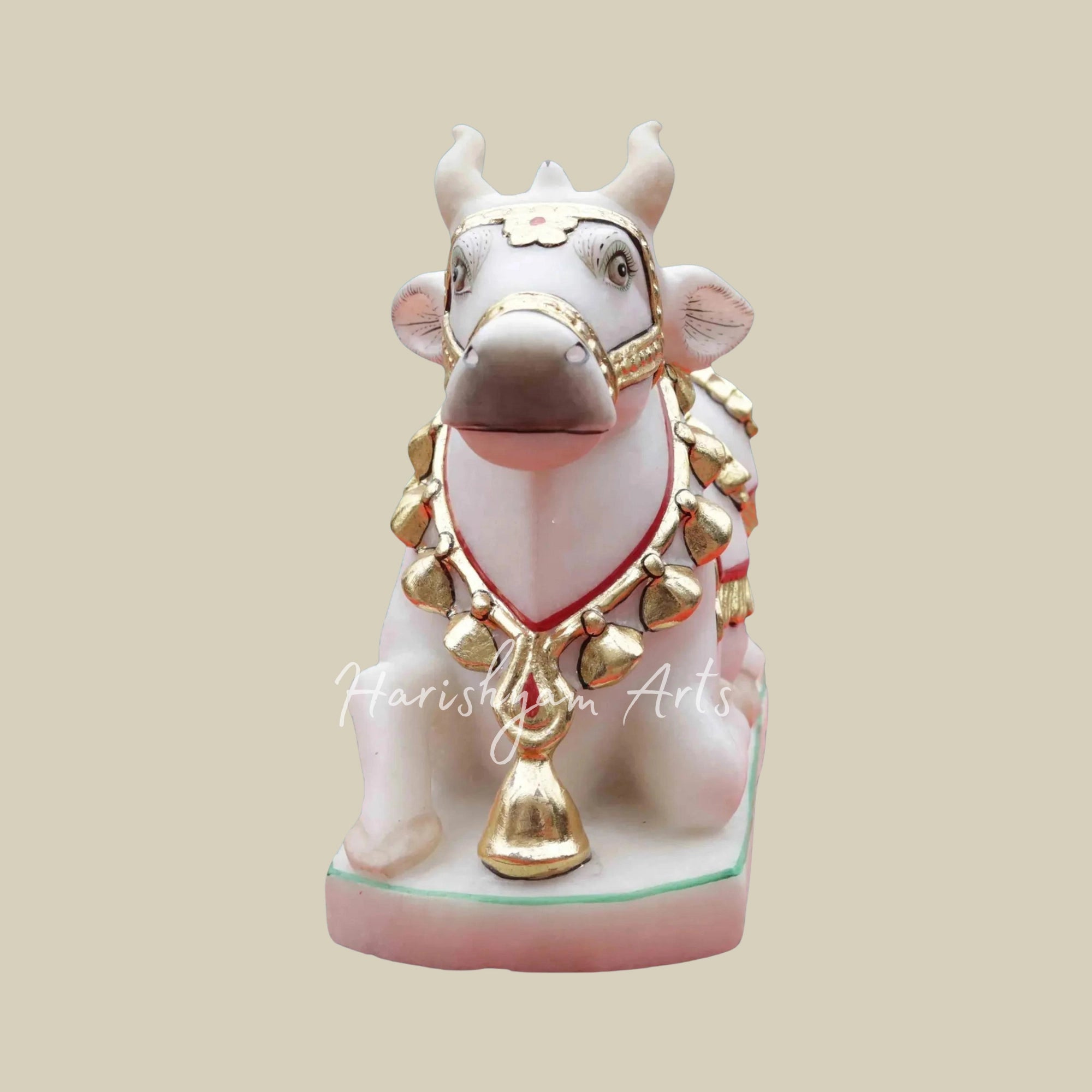 12 inches Marble Nandi Idol Online2