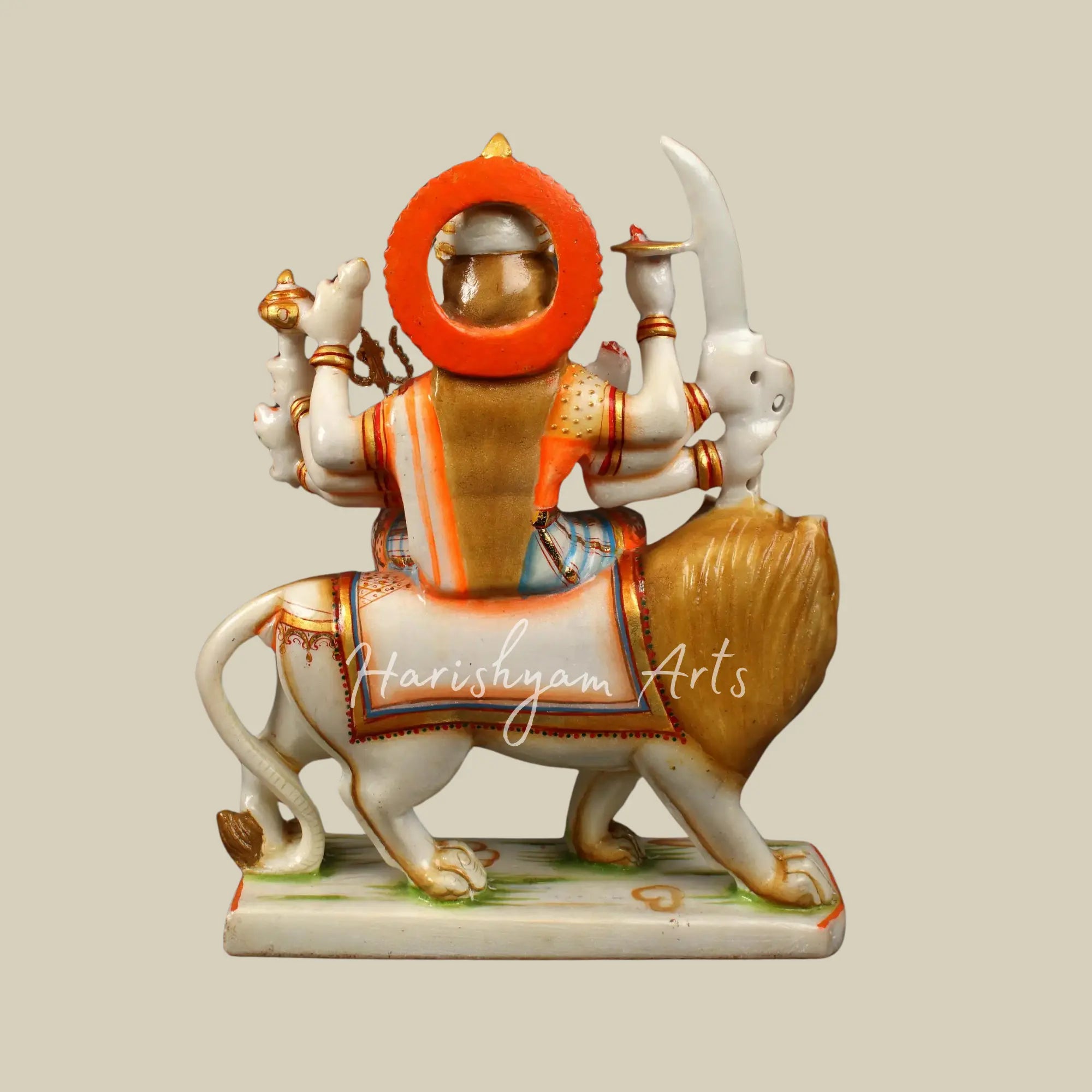 12" Durga Maa Marble Deity
