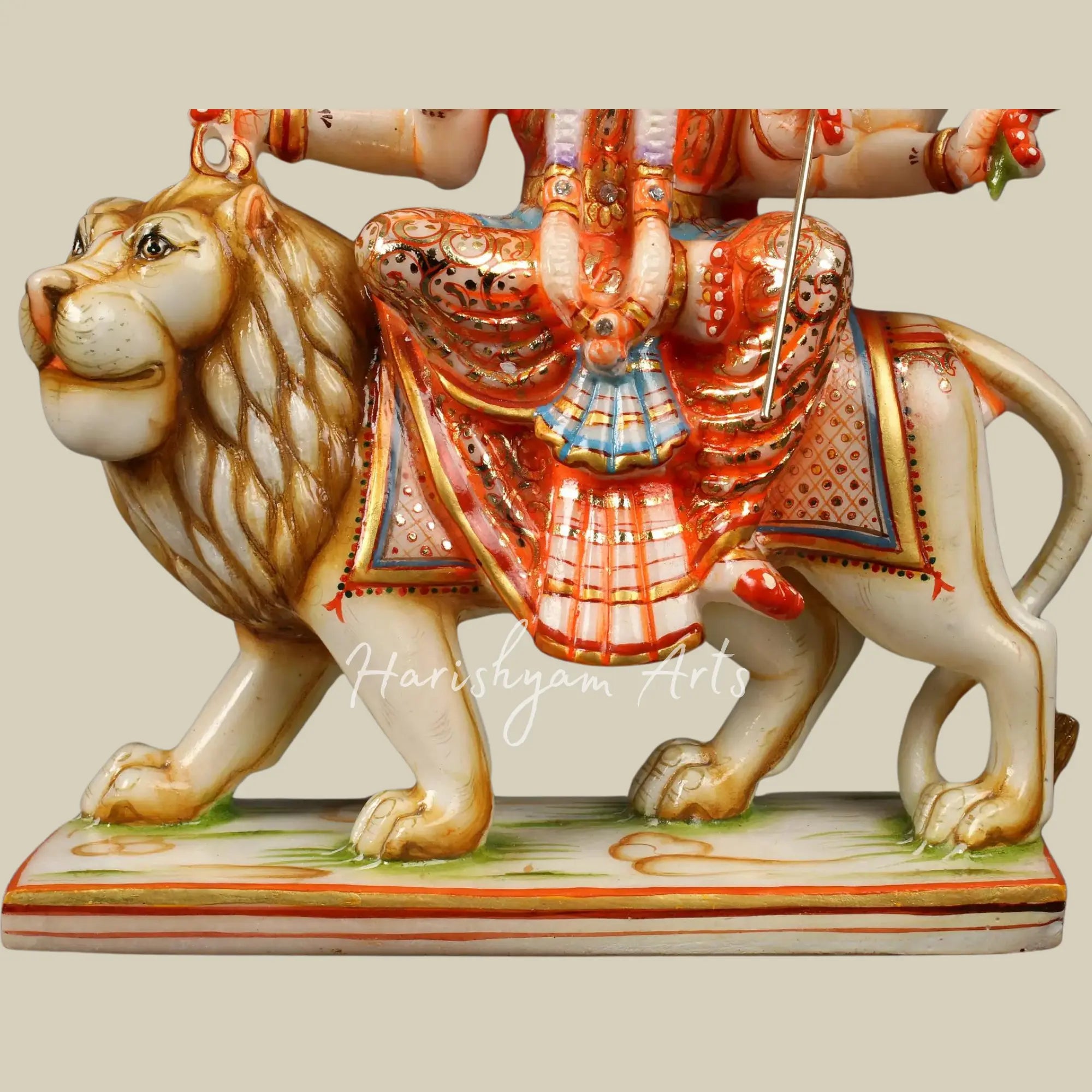 12" Durga Maa Marble Deity