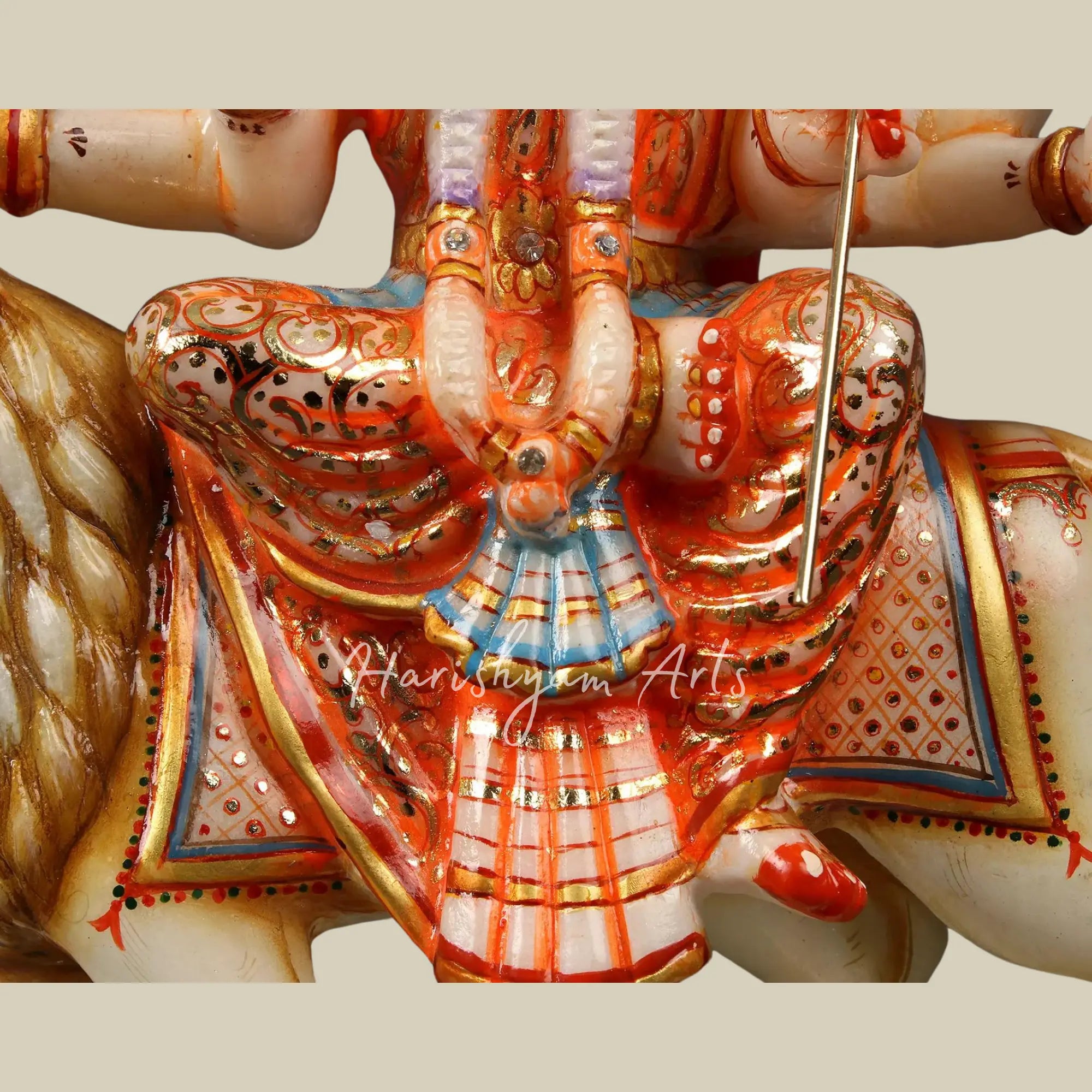 12" Durga Maa Marble Deity