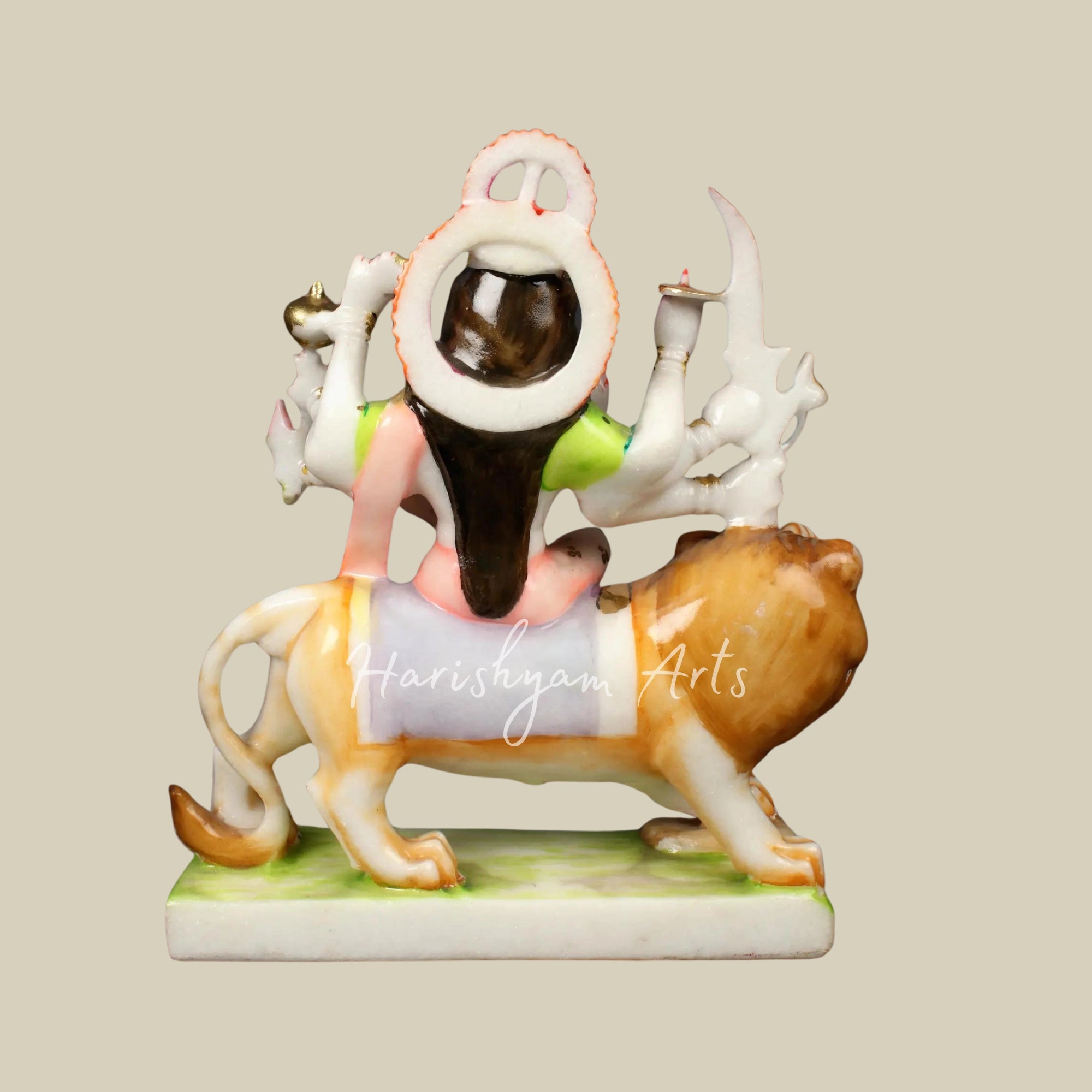 12" Handmade Durga Maa Marble Murti