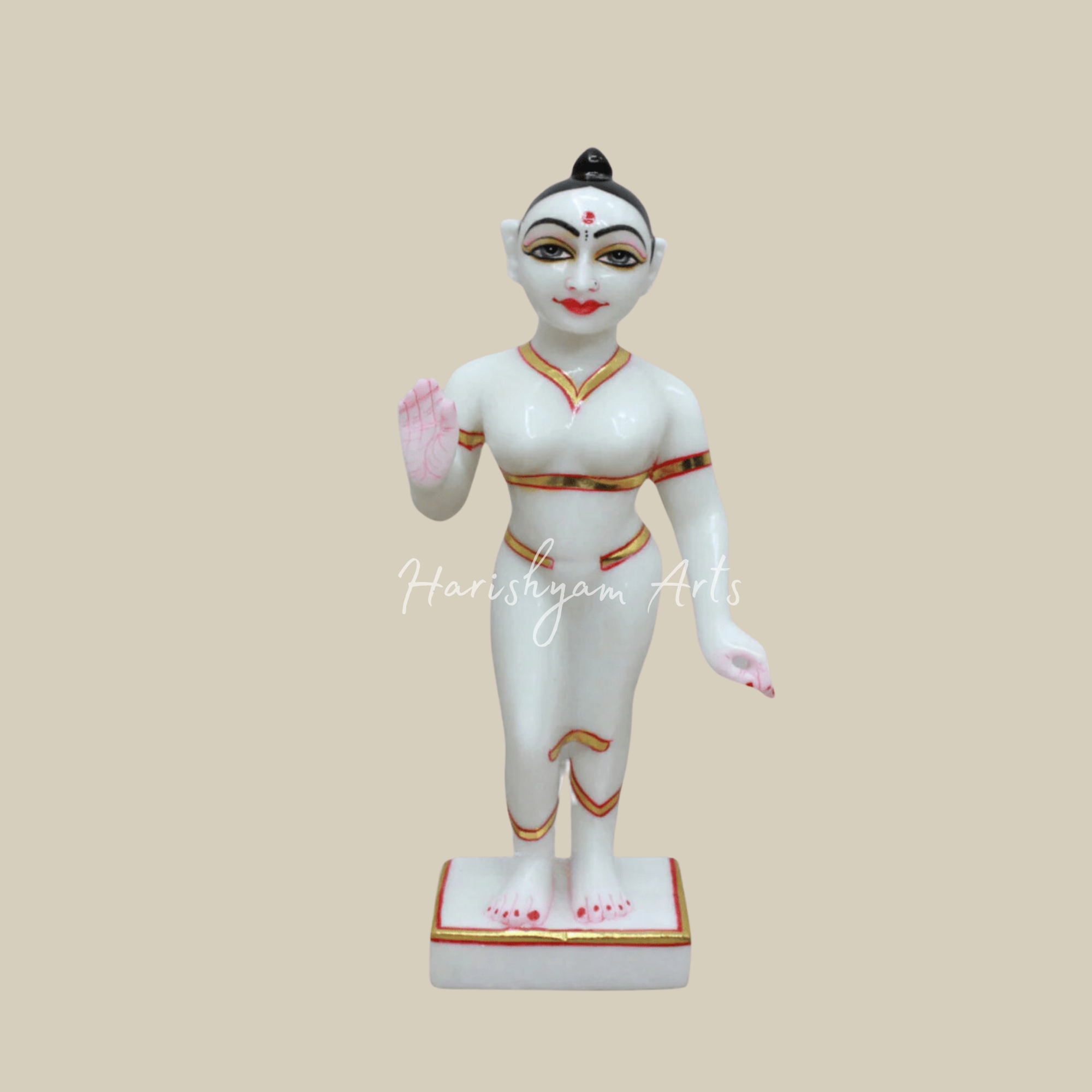 12" Iskcon Radha Krishna Marble Idol10