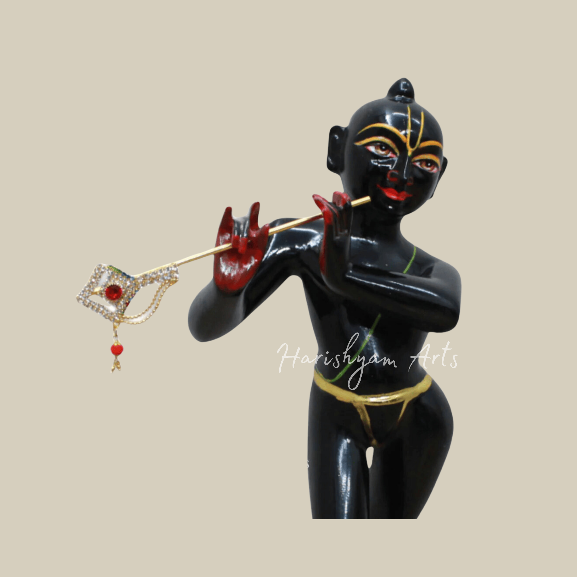 12" Iskcon Radha Krishna Marble Idol5