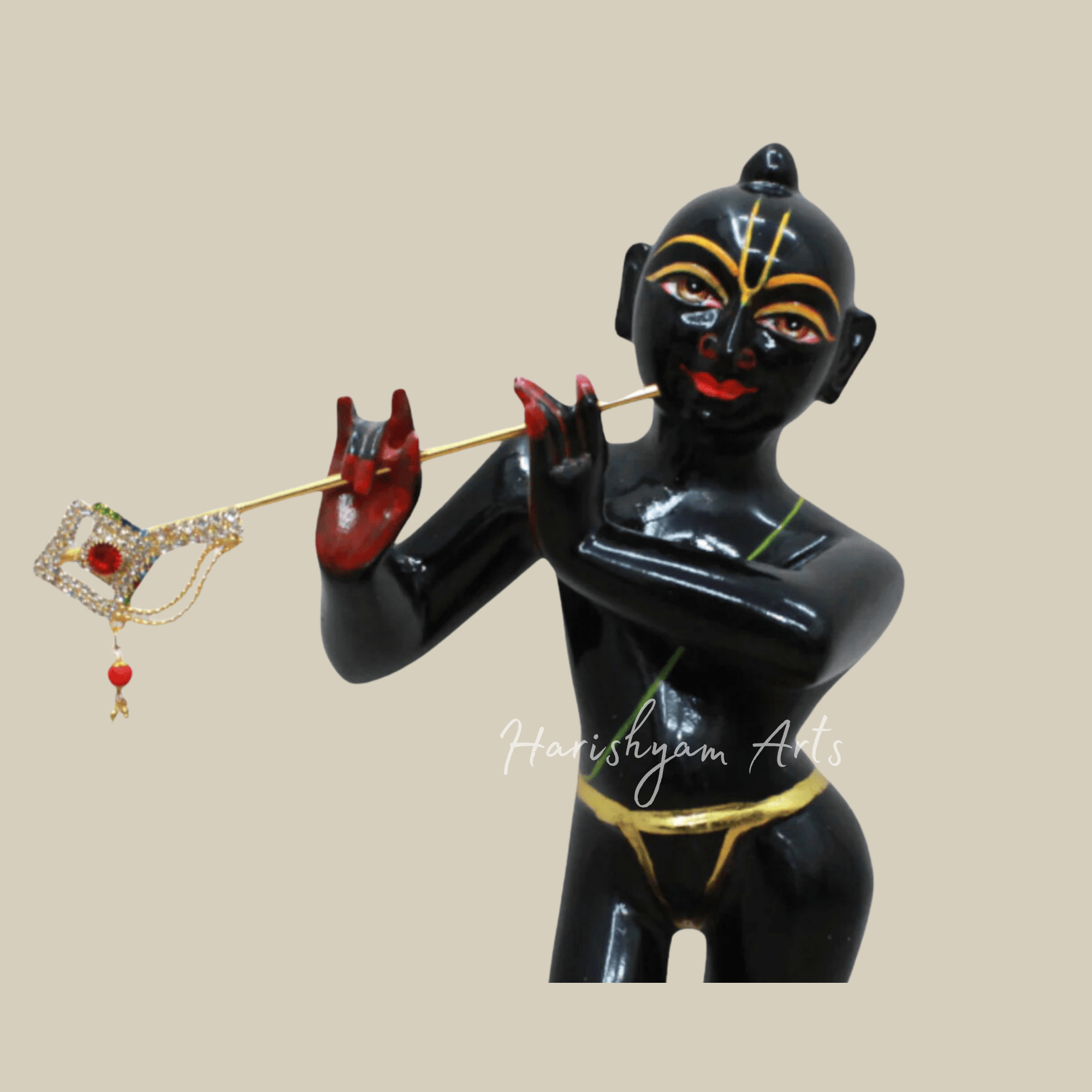 12" Iskcon Radha Krishna Marble Idol7