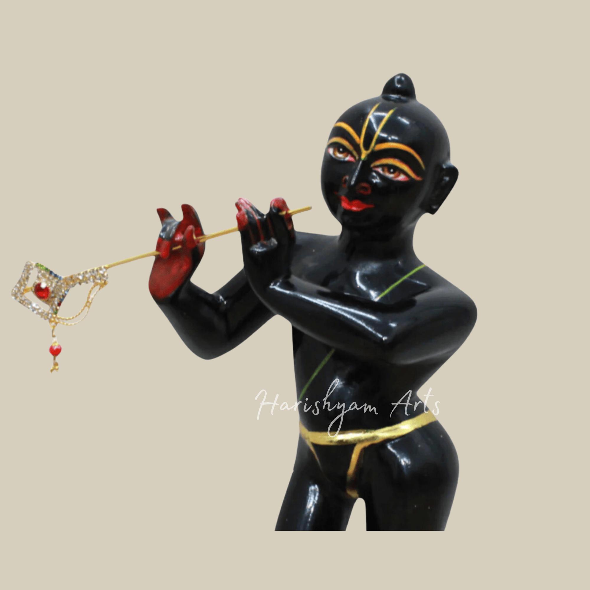 12" Iskcon Radha Krishna Marble Idol9