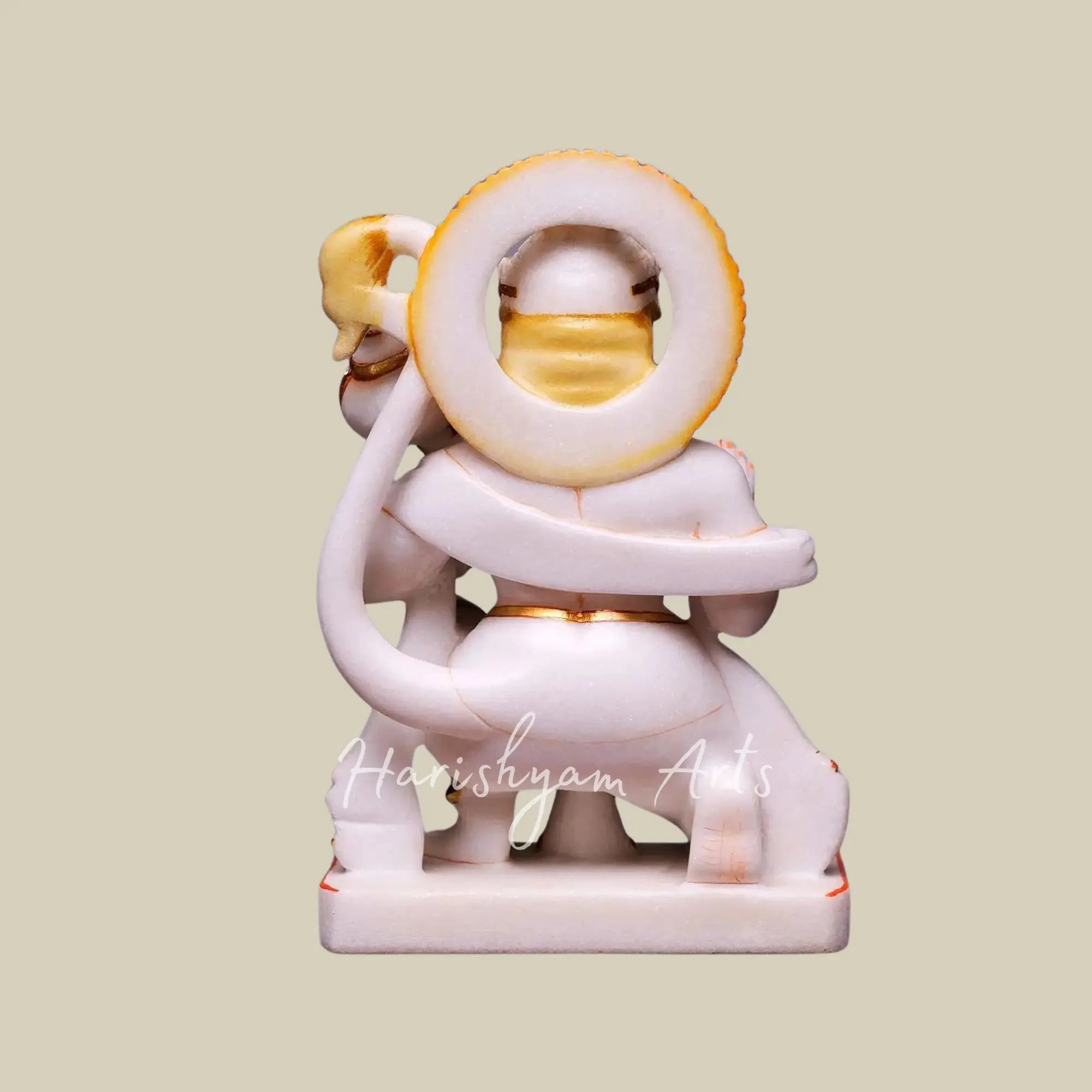 12 inches Sitting Position Hanuman Moorti Bajrang Bali Idol Murti Statue for Pooja