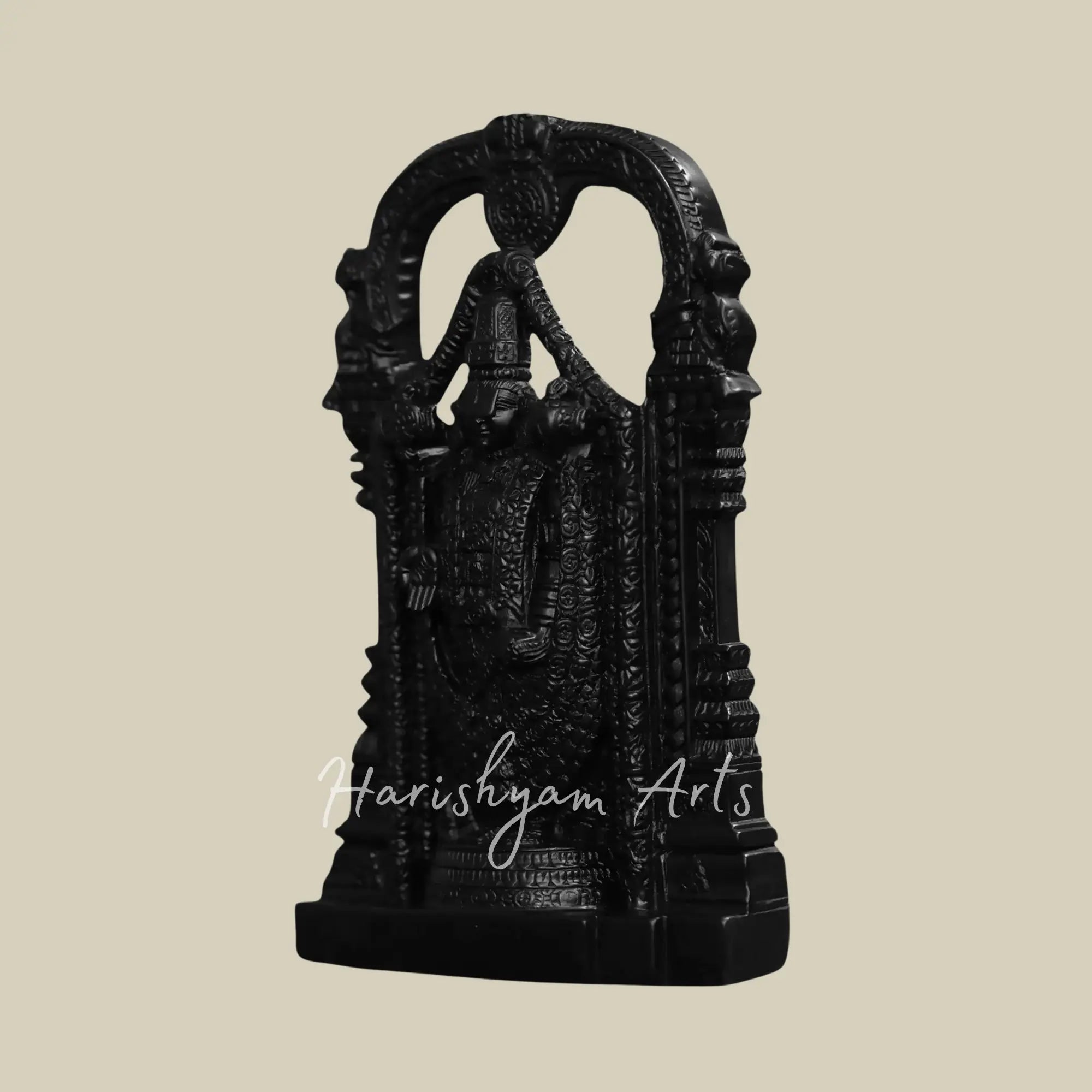 12 inches Tirupati balaji black stone idol 2
