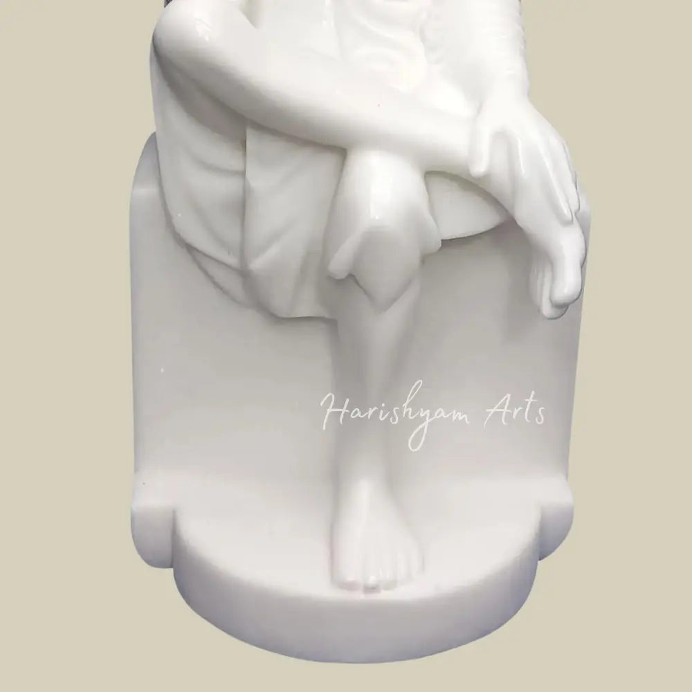 12" Vietnamese Marble Sai Baba Blessing Statue