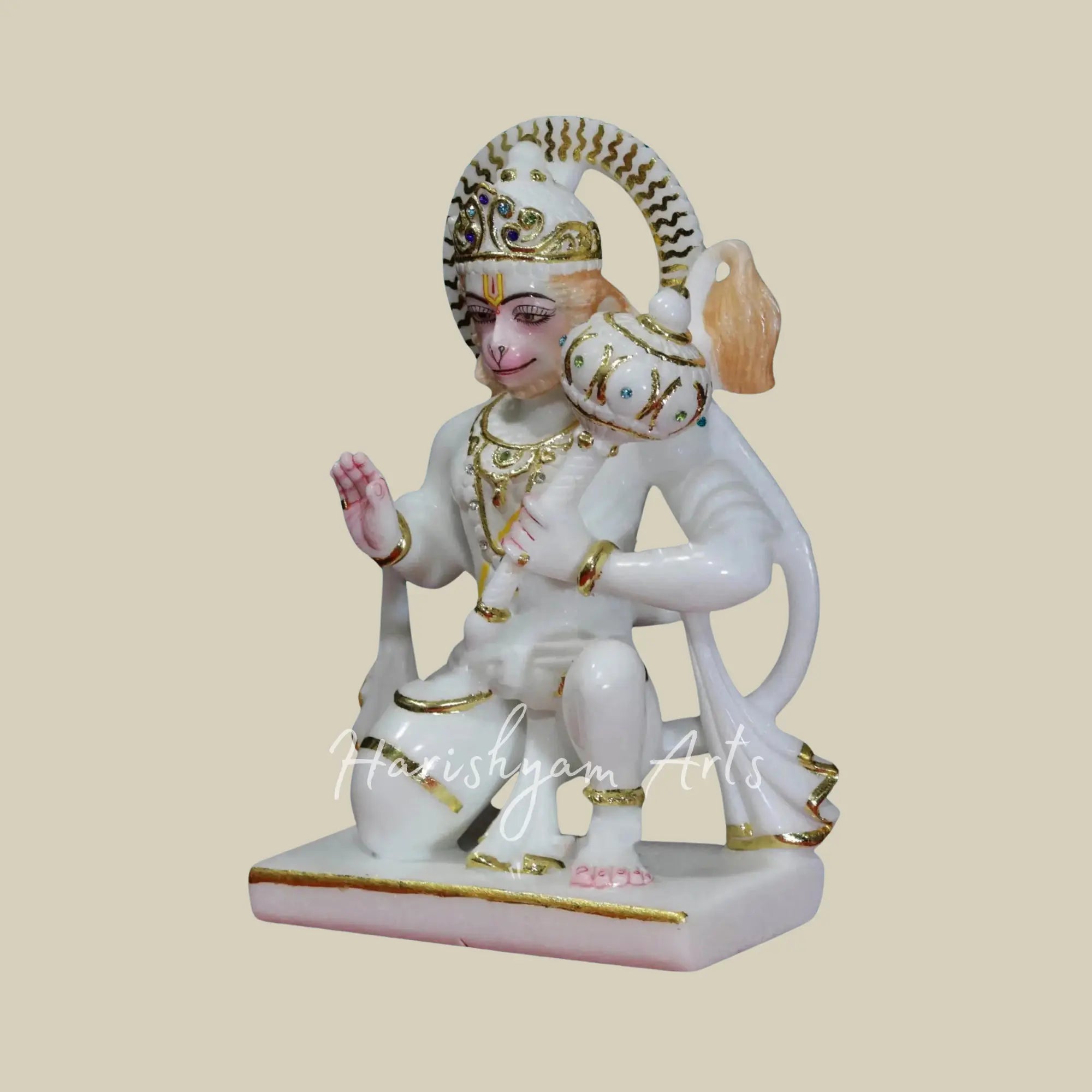 12 inches hanuman ji ki murti marble