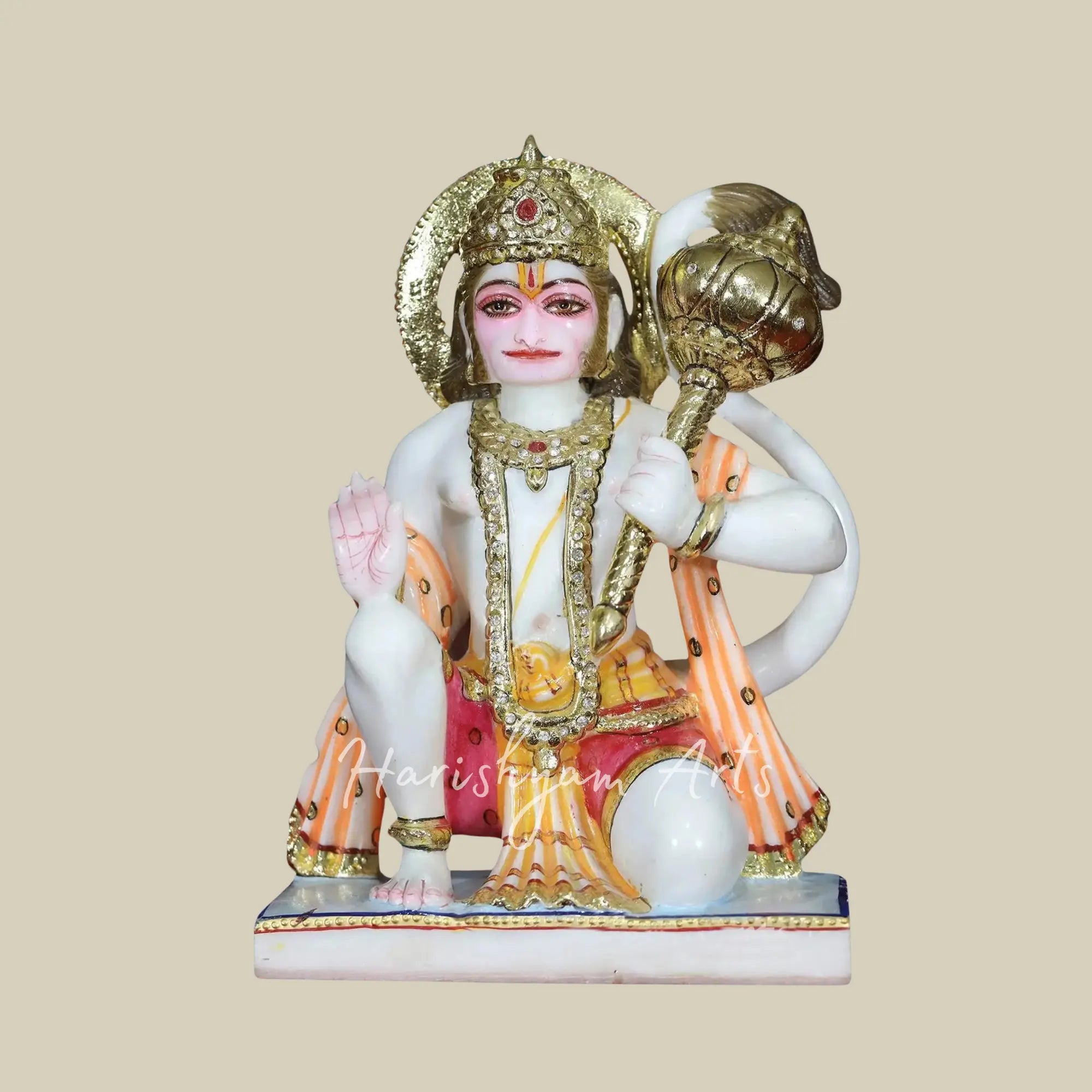 12 inches hanuman ji ki murti marble