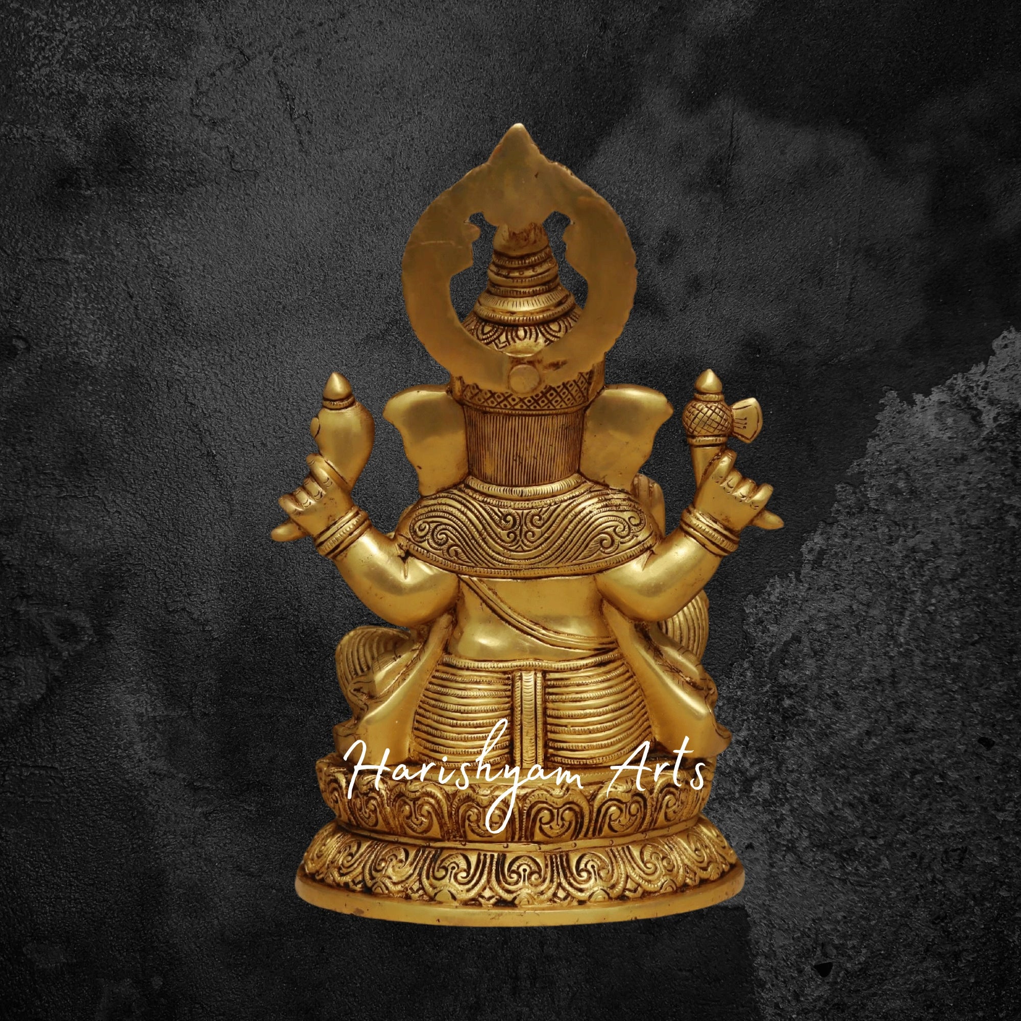 14" Brass Laxmi Ganesh Statue for Pooja and Decor4