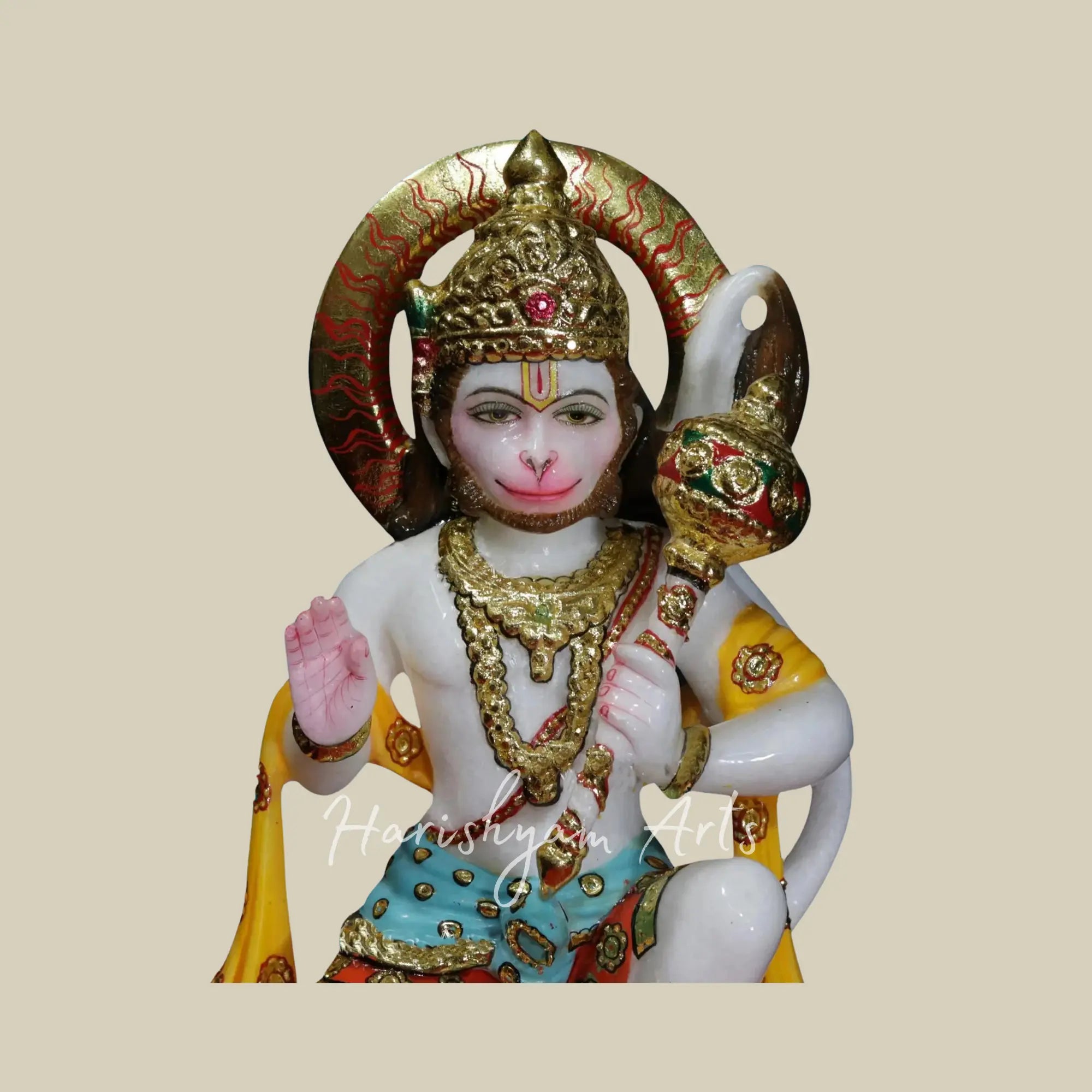 14 inches marble hanuman ji statues 1
