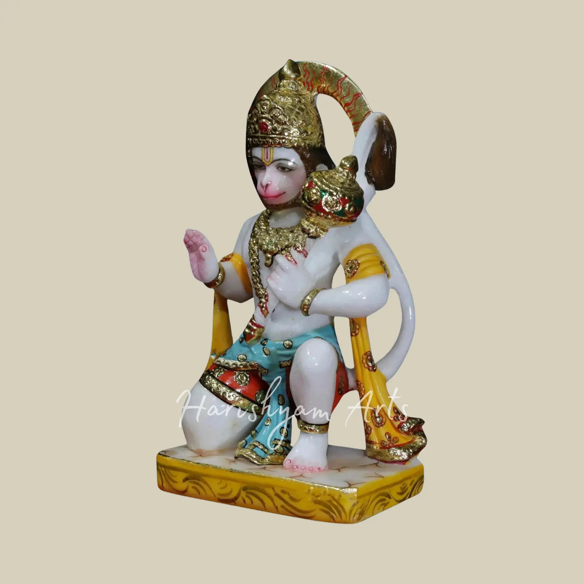 14 inches marble hanuman ji statues 3
