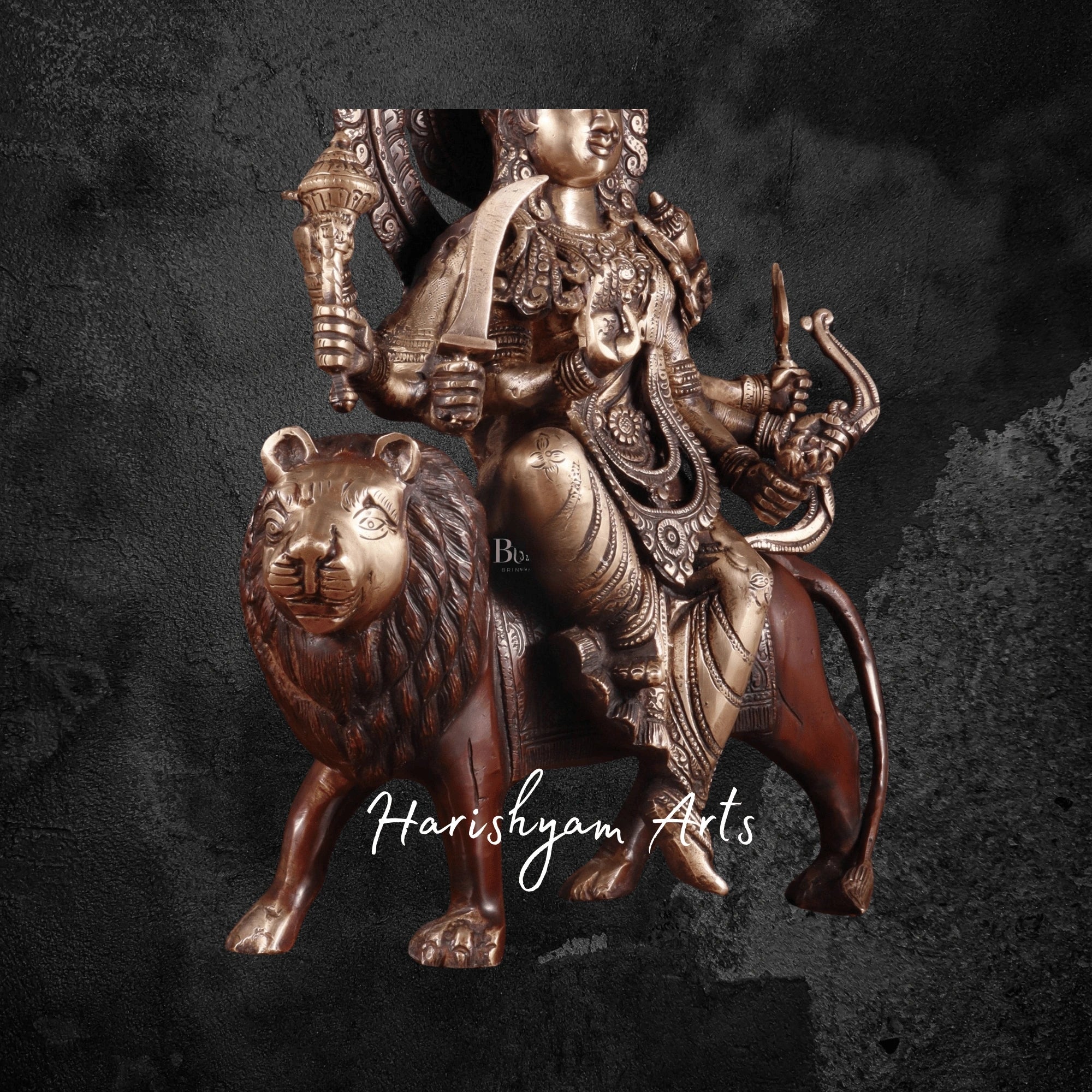 15" Exquisite Handmade Brass Durga Maa Idol Online