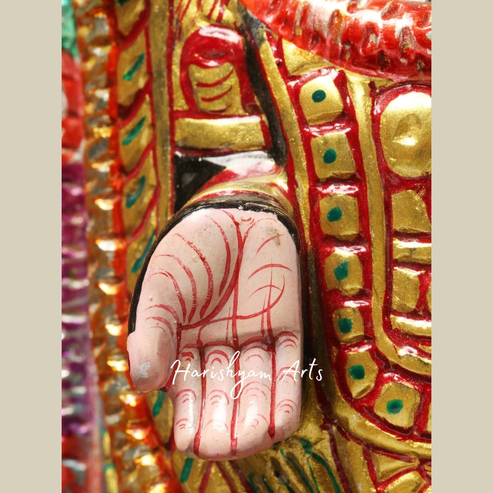 15" Lord Venkateshvara as Tirupati Balaji Statue in Marble