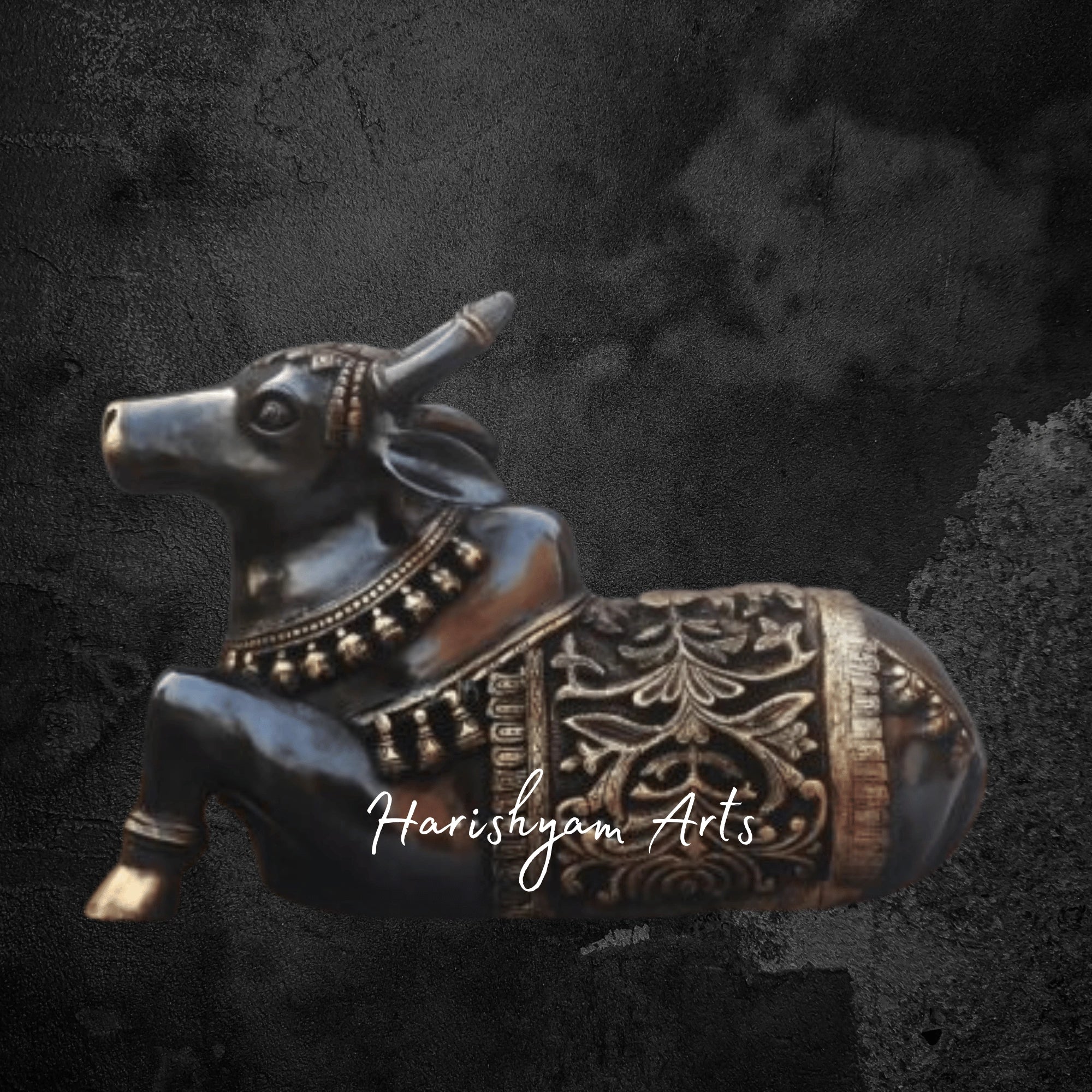15" Traditional Nandi Idol in Brass for Pooja and Vedic Rituals