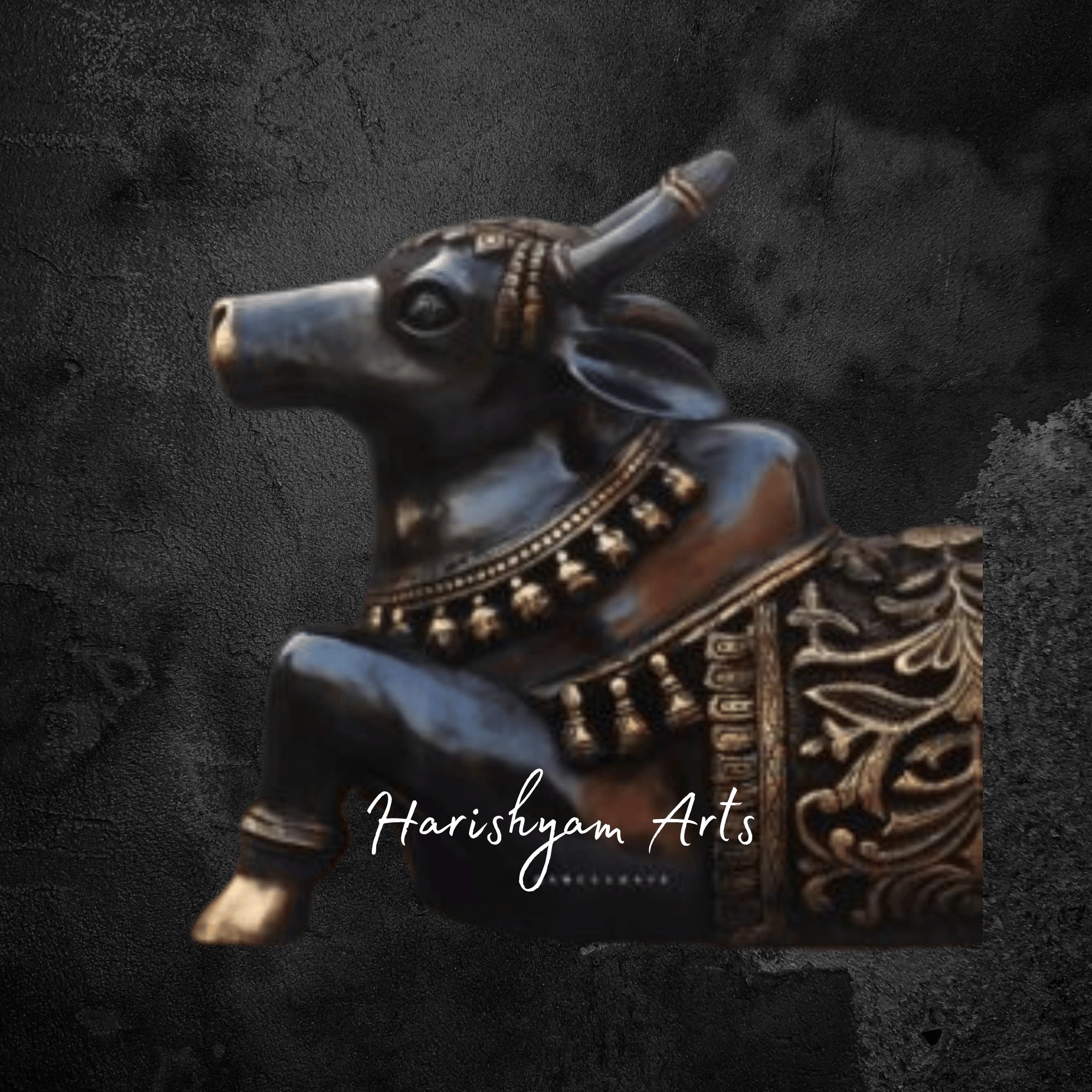15" Traditional Nandi Idol in Brass for Pooja and Vedic Rituals