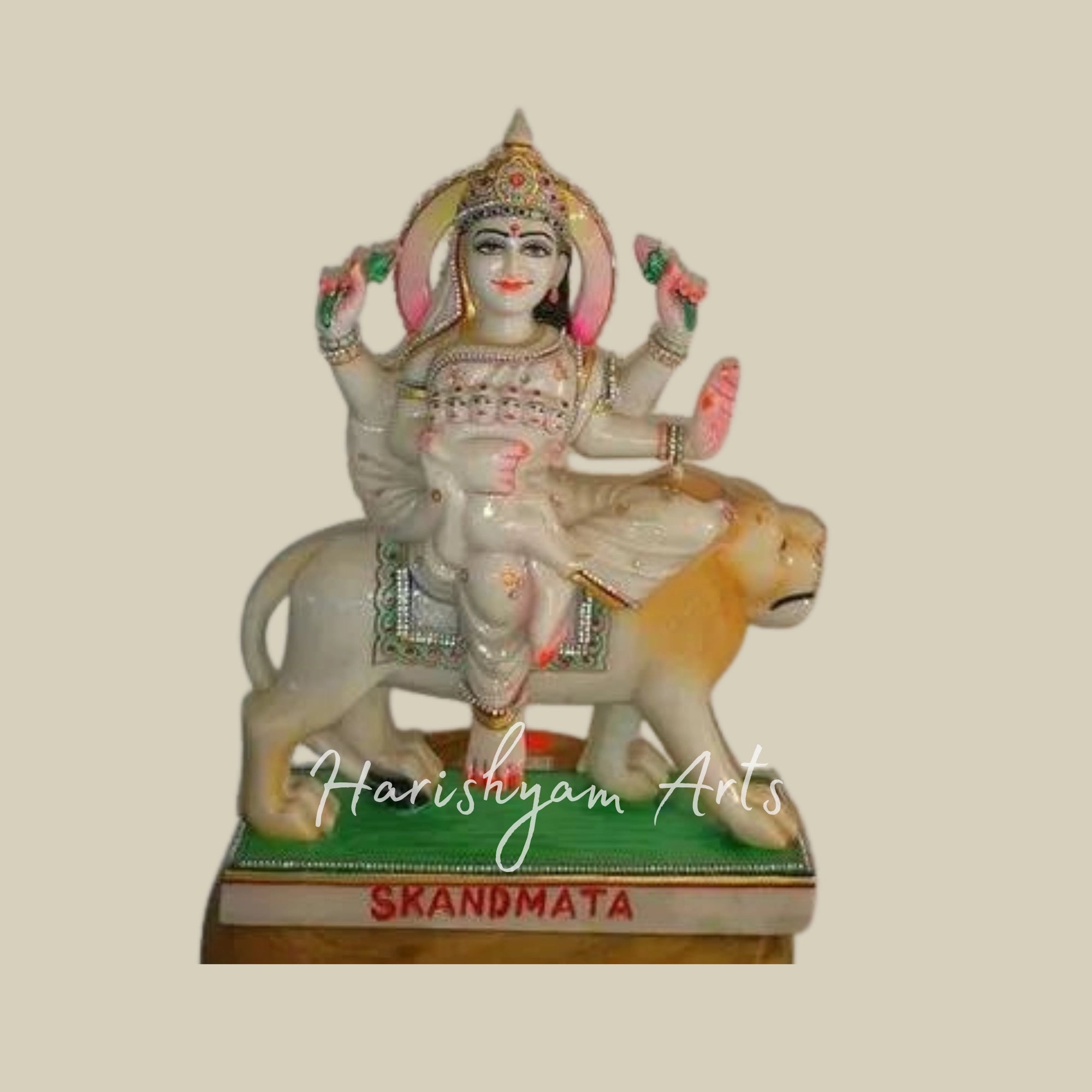 15" Marble Skanda Mata Murti